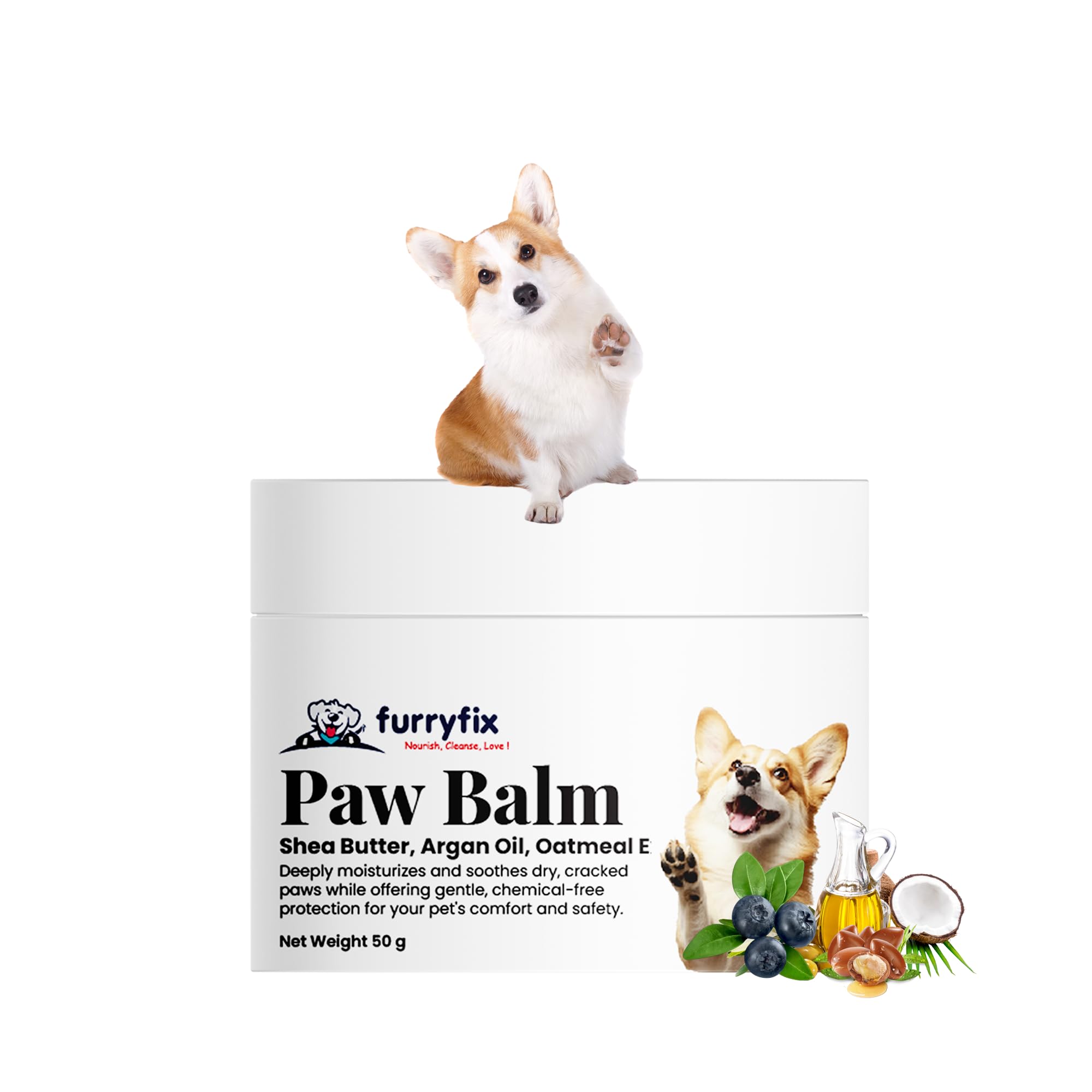 Furryfix Moisturizing Paw Butter & Elbow Protector, 50gm, for All Pets, Cream, Wax, Balm for Dry, Cracked, Chapped Paws, Elbows & Dry Itchy Snout of Dogs, Cats and Puppies, 100% Natural (B0DHPHMKHB) Amazon Price History, Amazon Price Tracker