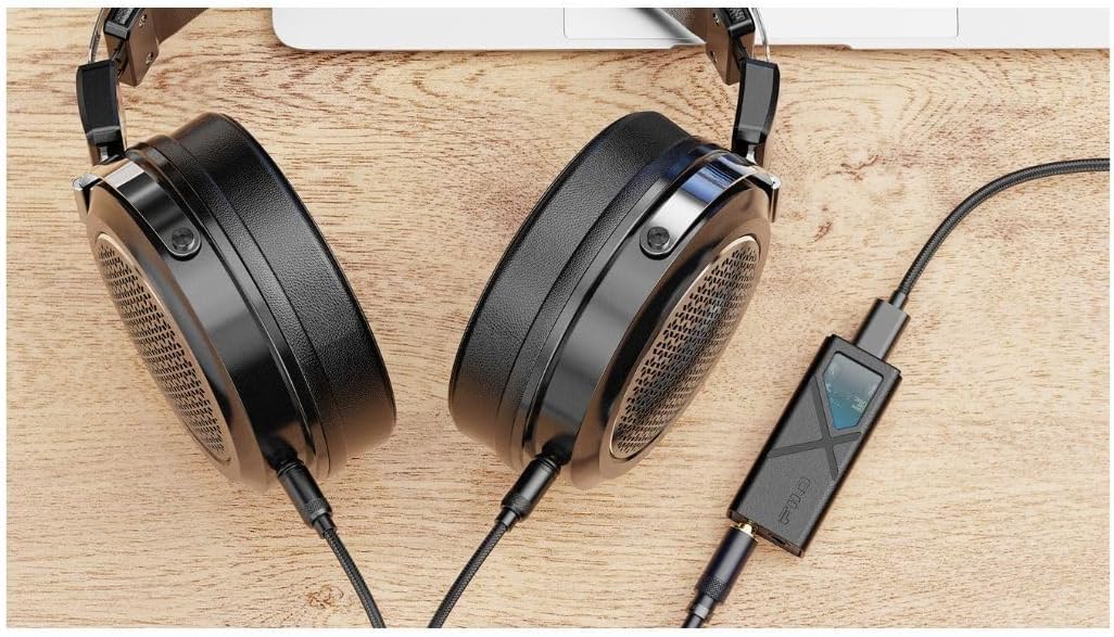 FiiO/JadeAudio KA13 Portable DAC Dongle, USB-C Adapter, 3.5mm and 4.4mm Outputs Compatible with Android/iOS System/PC/Music Players, PCM 384kHz/32bit | DSD256 550mW high Power (Black)