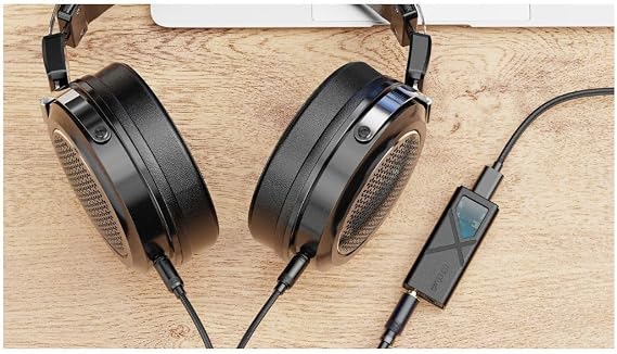 FiiO/JadeAudio KA13 Portable DAC Dongle, USB-C Adapter, 3.5mm and 4.4mm Outputs Compatible with Android/iOS System/PC/Music Players, PCM 384kHz/32bit | DSD256 550mW high power (Black)