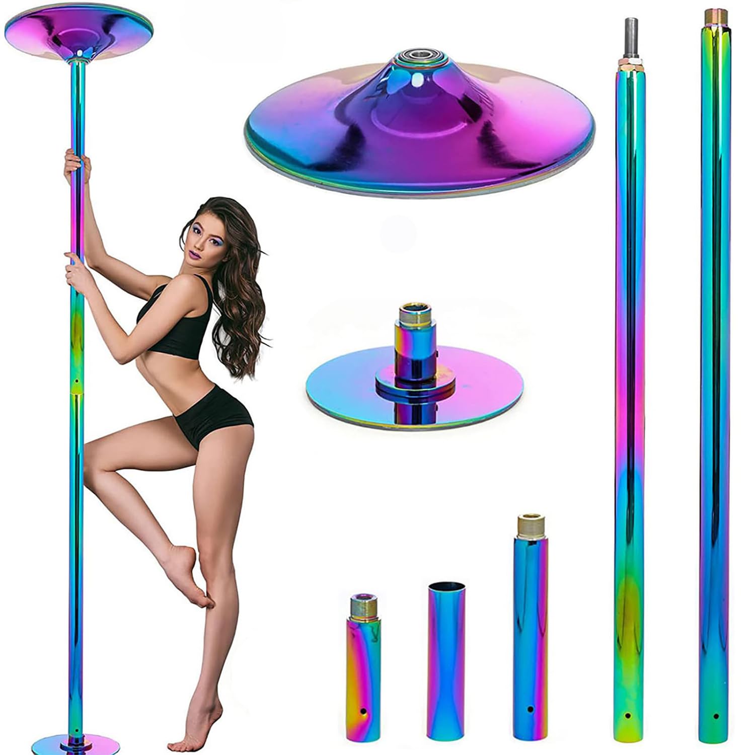 Barre de danse amovible 45 mm réglable et statique pour le fitness à domicile