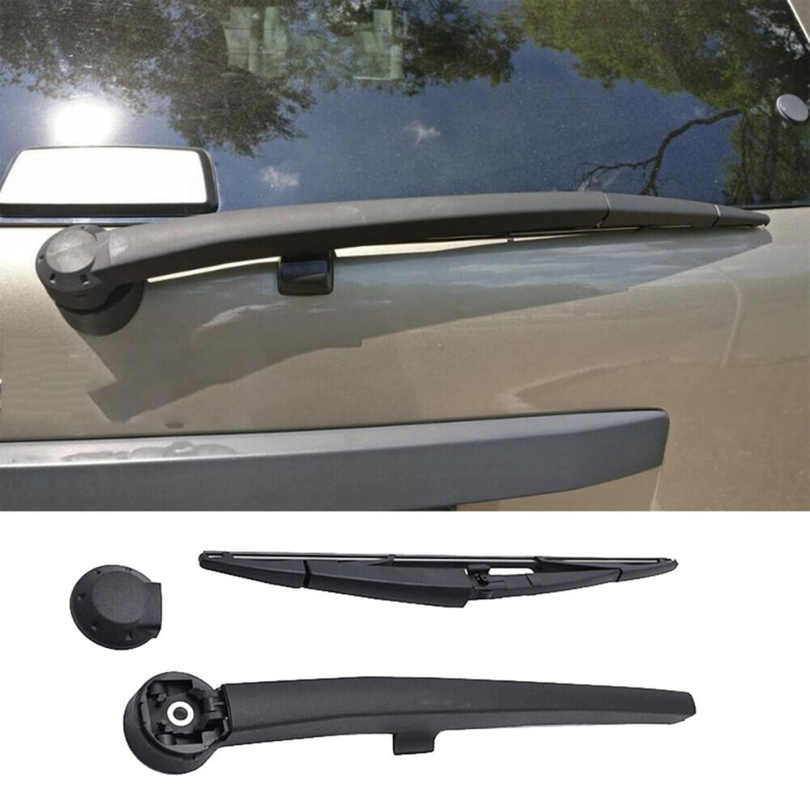 Rear Windshield Wiper Arm & Blade Set For 2005-2010 Jeep Grand Cherokee - Replacement Kit For OEM 05139836AB