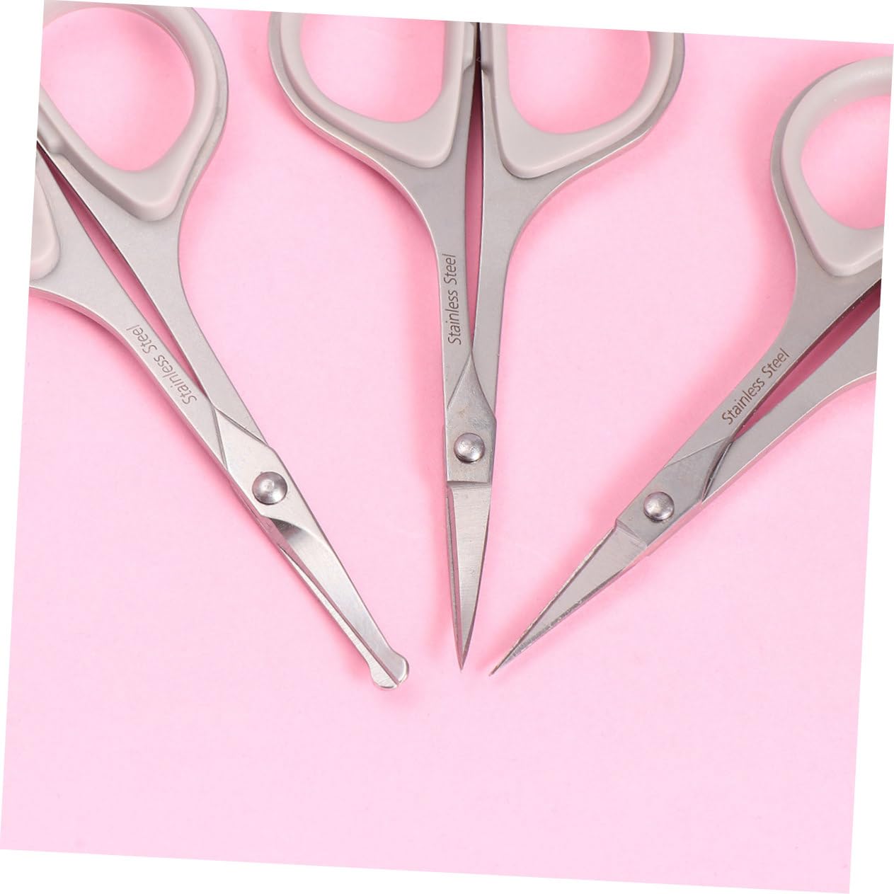Healeved 9piezas Tijeras Inoxidable Para Recorte De Facial Incluye Tijeras De Ceja Recortadora De Nasal y Curvas Cuidado Personal Seguro y