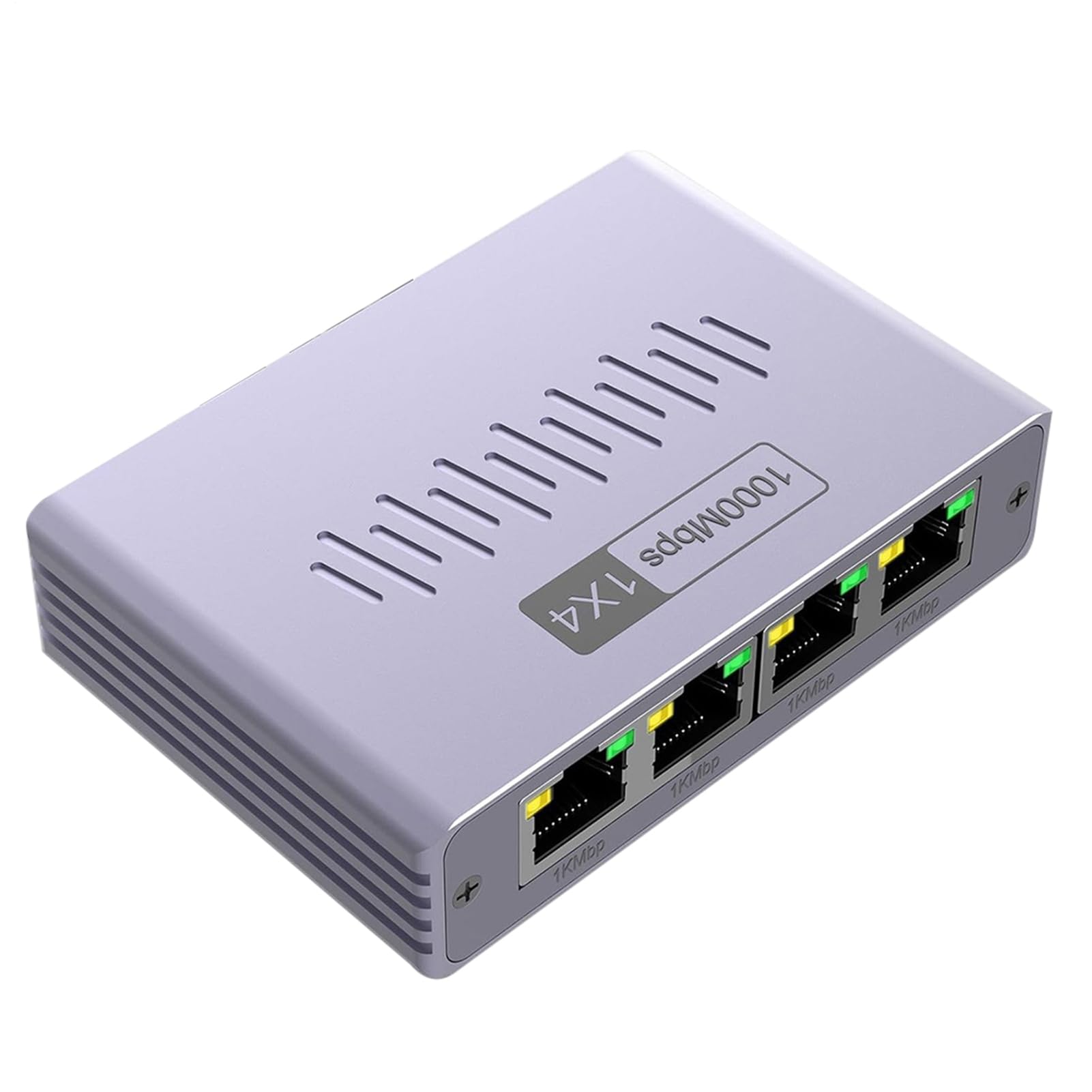 Connettore splitter LAN - Splitter Internet ad alta velocità, espansore di segnale cablato | L'adattatore cavo da 1 a 4 porte supporta un trasferimento rapido di 1000Mbps, collegamento affidabile per