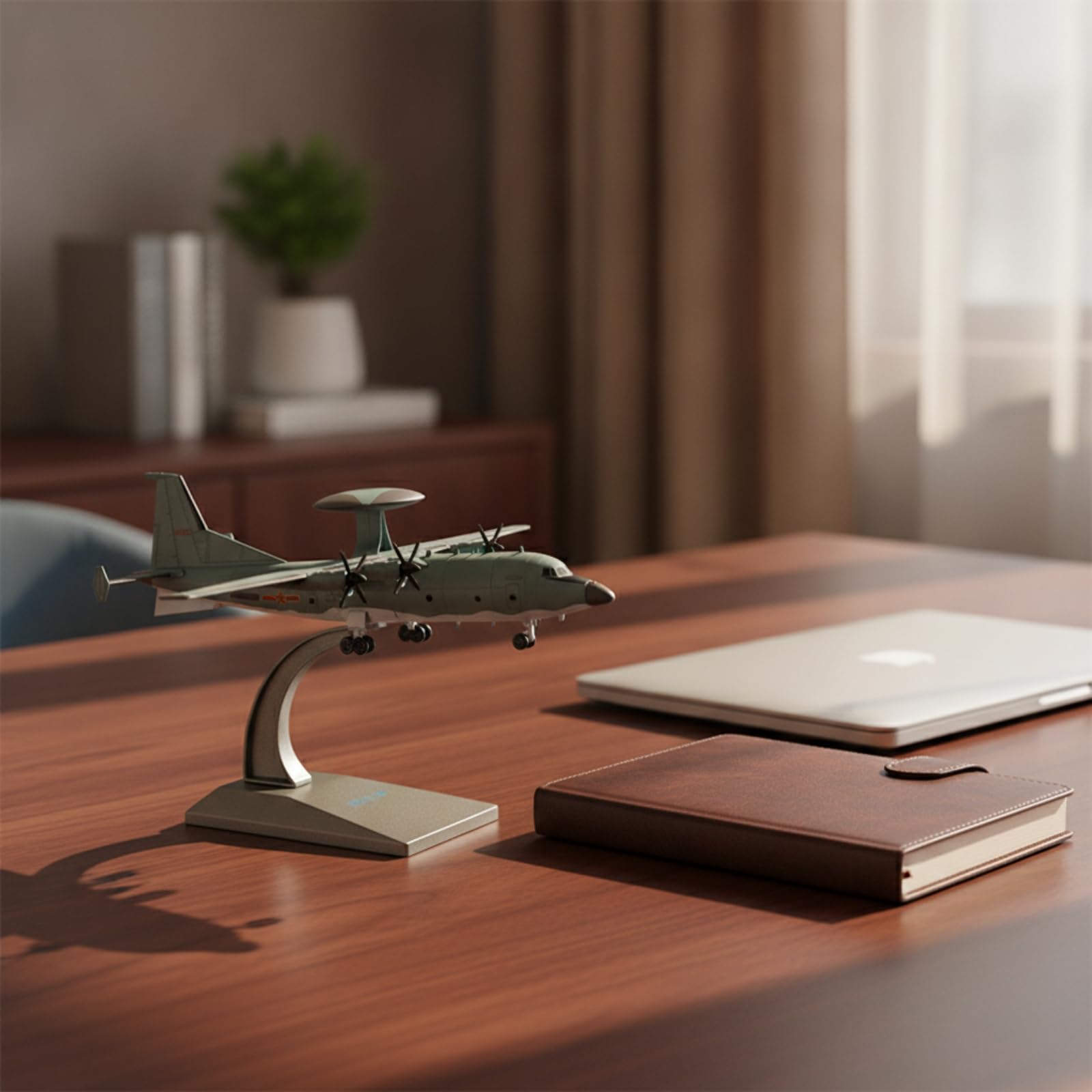 Modellino 500 con Piedistallo Militare Modello da Collezione con Base Mimetico Modello Statico Piedistallo per Ufficio