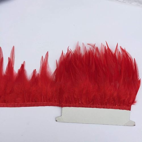 Miniatura 3 de Shekyeon 2 yardas de decoración para vestido con plumas de cuello de gallo