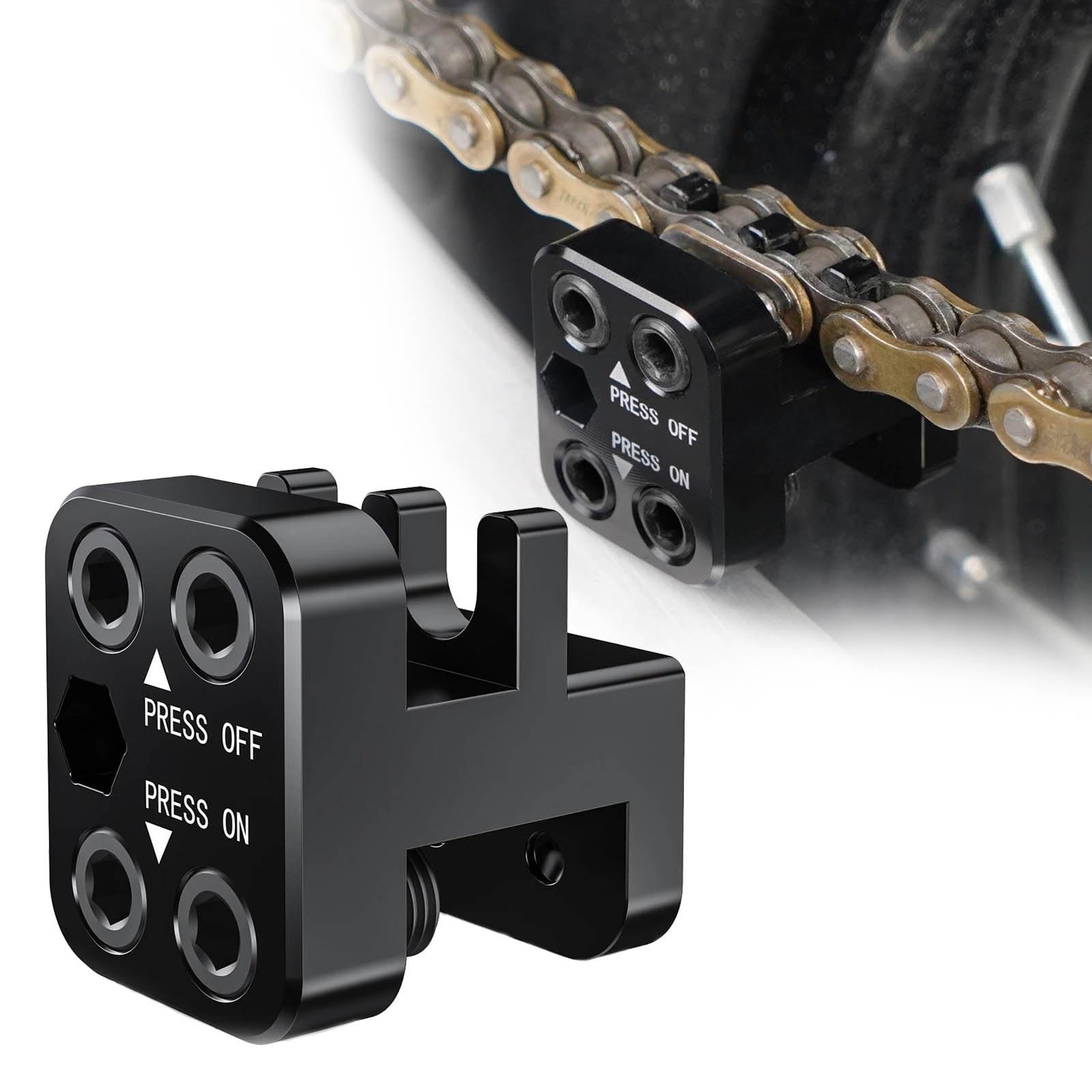 Alignement de chaîne moto outil pour installer maillon 520 525 530