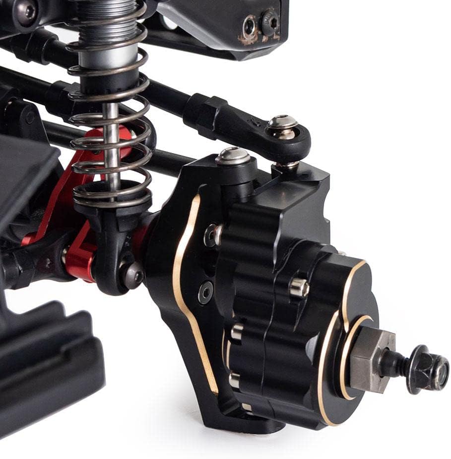 TRAXS RTX4 Upgrade Front Axle Brass Front and Rear Universal Bridge Cover A Pair of Electrophoresis - (CN)