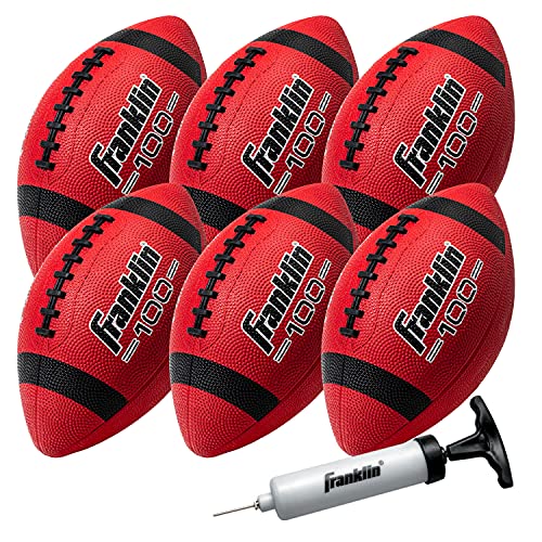 Franklin Sports Junior Footballs - Grip-Rite 100 - Kids...