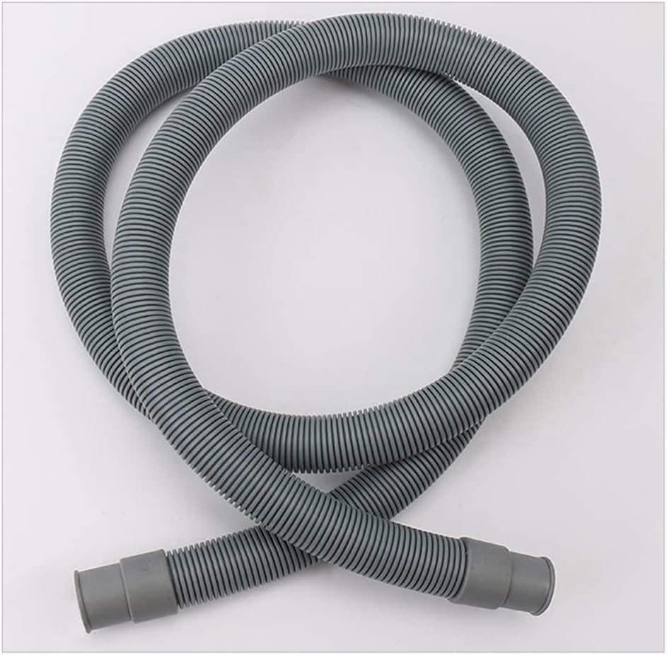 2m Washing Machine Dishwasher Drain Waste Hose Water Outlet Expel Soft Tube Stretchable Flexible