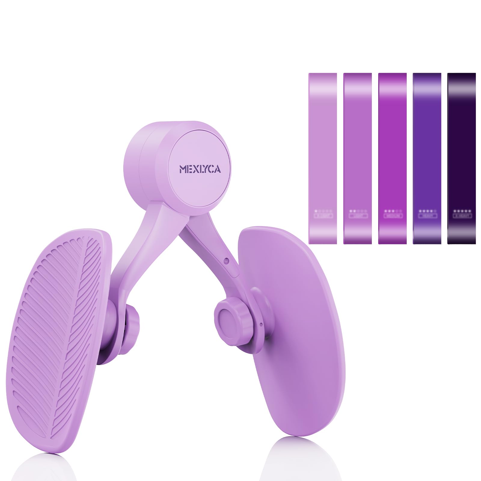 Mexlyca Thigh Master Thigh Exerciser for Women, Pelvic Floor Exercise Devices, Inner Thigh Exercise Equipment, User Guide for Women Home Gym (Purple 25 Lbs)