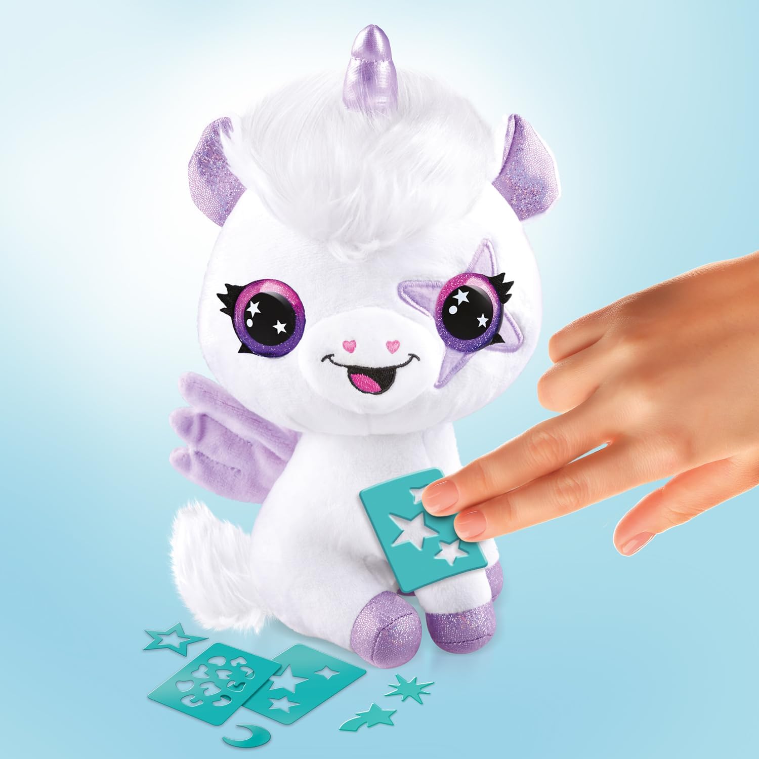 Canal Toys OFG 274 Unicorn Glow in The Dark Soft Toy Spray Art with Felt-Tip Pens and Stencils for Age 6 and Above