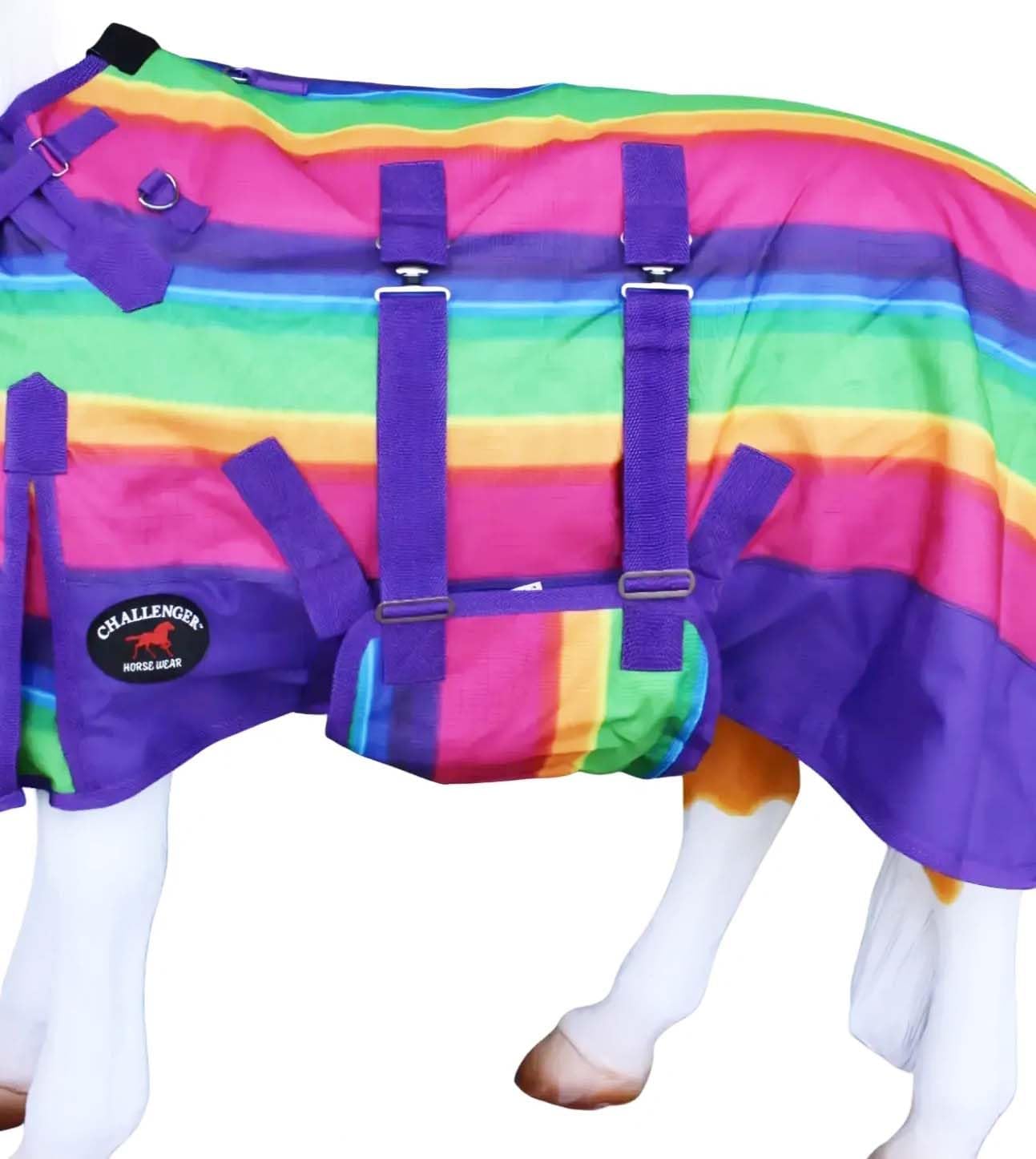 Challenger 1200D Miniature Weanling Donkey Pony Horse Foal Winter Blanket Rainbow 51968B