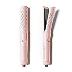 Wavytalk Airflow Styler Curling Iron, Cool Curl, 360 Cool Air Lock in Style for Lasting Curls, Reduces Damage, 2 in 1Hair Straightener and Curler, 1.25 Inch, Anti-Scald for Short Long Hair, Pink