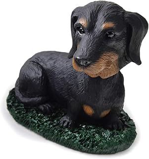 Animal Den Dachshund Black/Tan Dog Bobblehead Figure for Car Dash Desk Fun Accessory