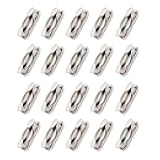 Ball Chain Connectors #10 – 20 Pack, Fits 4.5mm Bead Chains, Stainless Steel Couplings for Ceiling Fan Pull Chain, Light Fixtures, Keychains, DIY Crafts, Quick Links for Ball Chain Repair