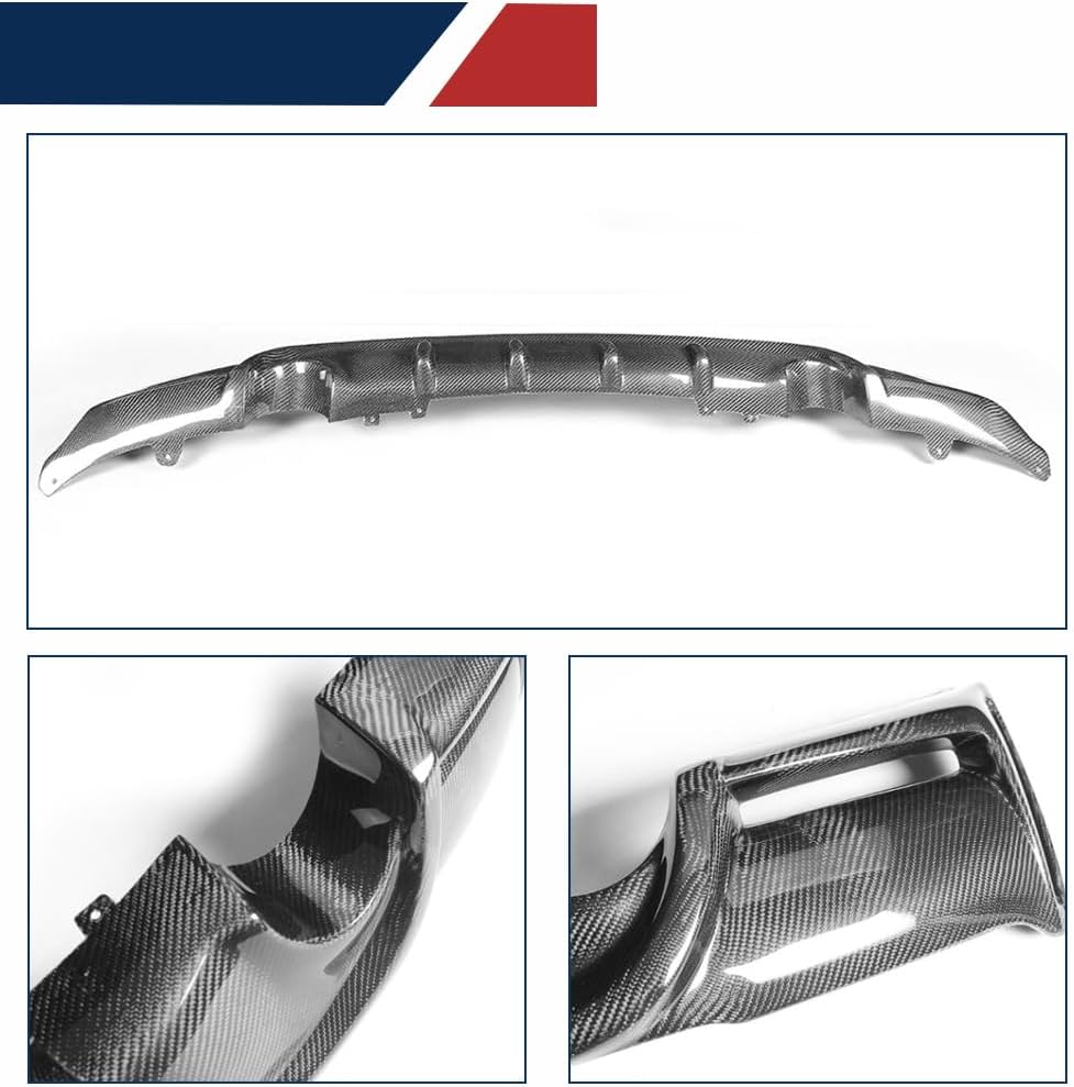 Carbon Fiber Rear Bumper Lip Diffuser for BMW 2 Series F22 M Sport 2-Door 2014-2021 220i 228i 230i 235i M235i M240i, Lightweight & High Strength Replacement Rear Lip