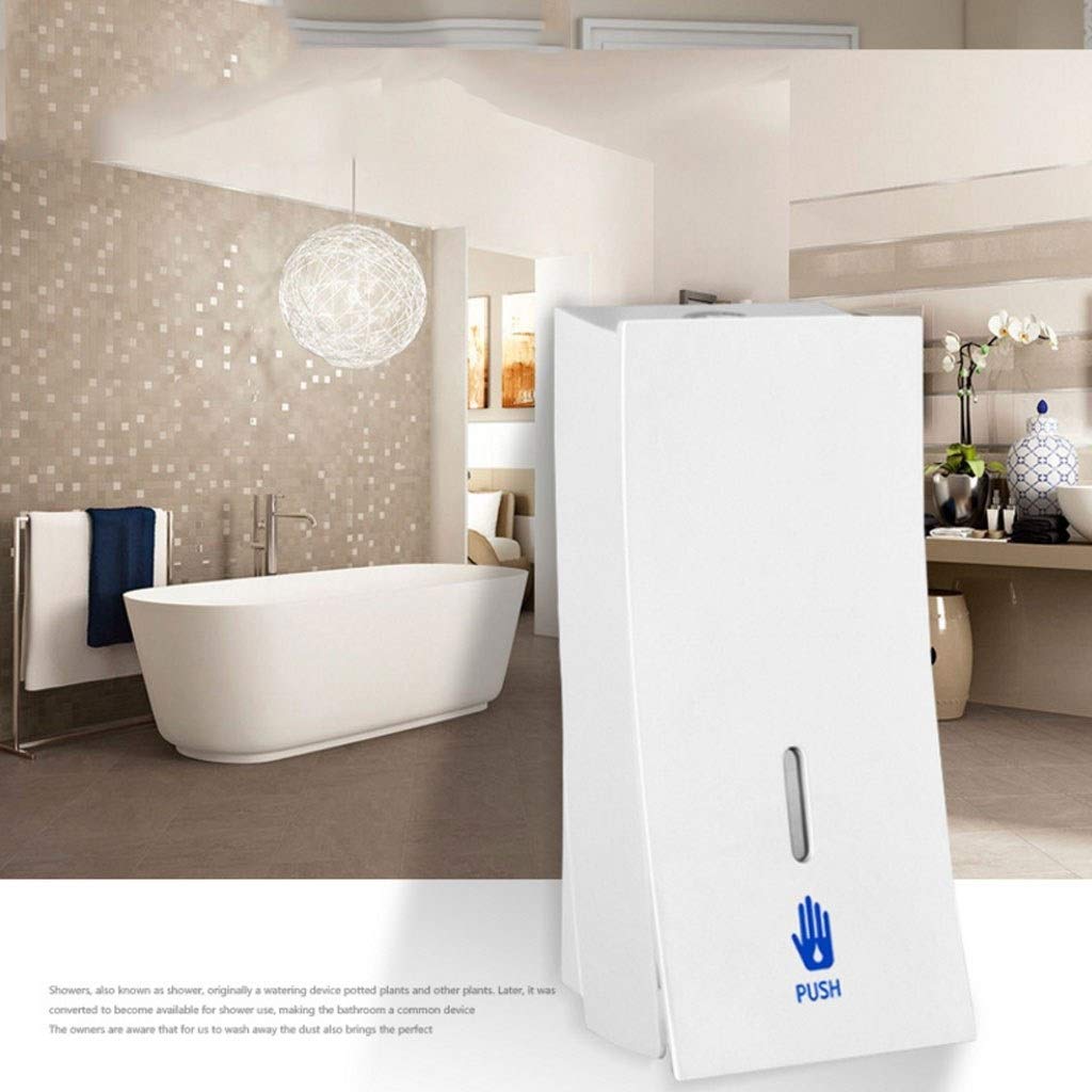 Distributore di sapone Dispenser di sapone multifunzione a parete Dispenser di sapone manuale Hotel Bagno Cucina Shampoo Doccia Gel Detersivo per il bucato Distributore di sapone ( Color : Silver )