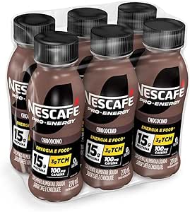 Suplemento Alimentar UHT Nescafé ProEnergy Chococino 15g proteína 270ml - 6 unidades
