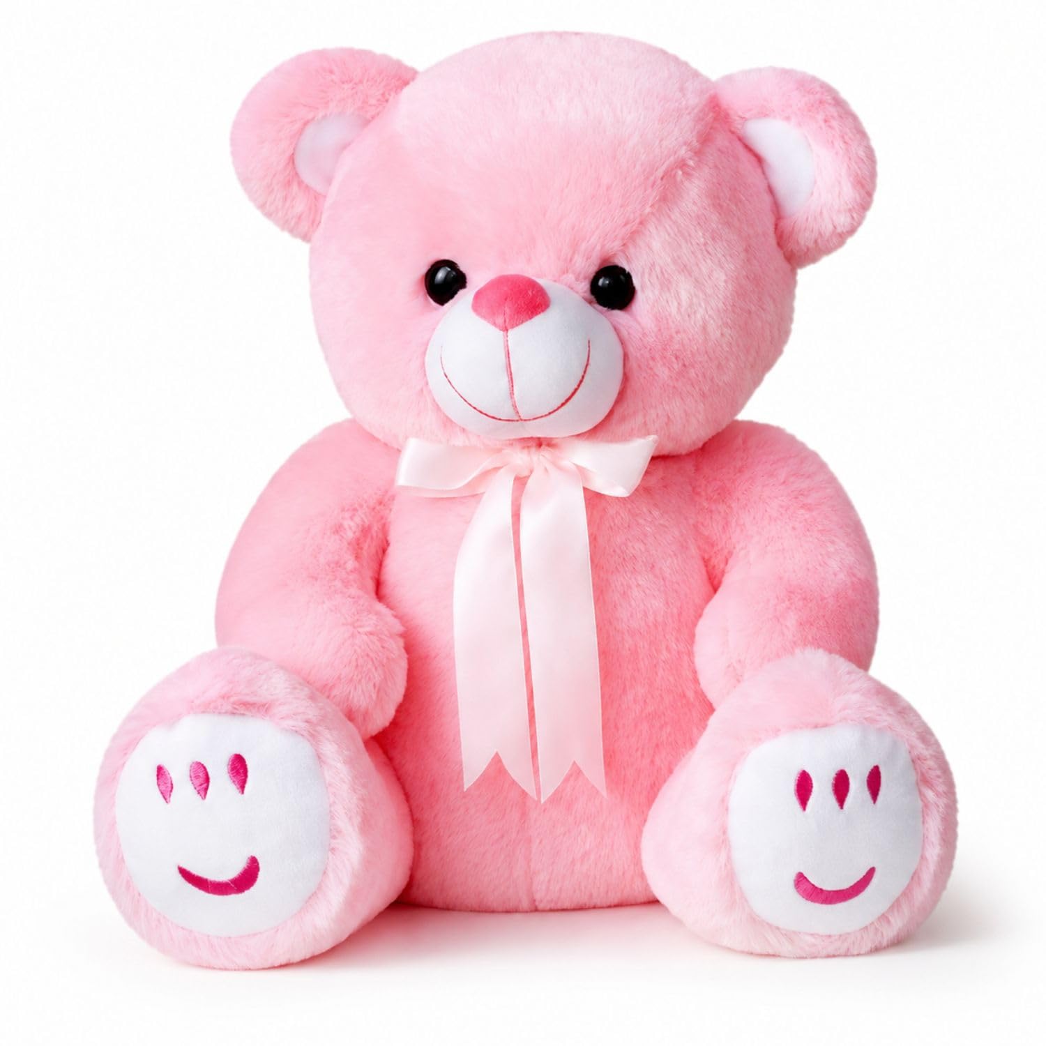 Pink Teddy Bear Soft Toy 30 CM Plush Stuffed Animal for Kids, Girls & Boys | Ultra Soft PP Cotton Teddy Bear | Hugging Toy Birthday Gift & Room Decor-picture-12