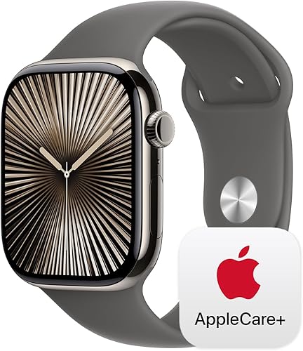 Miniatura 17 de Apple Watch Series 10 [GPS + Celular 46mm] con caja de titanio dorado con bucle milanés dorado - M/L. Rastreador de fitness, aplicación ECG, Caja de