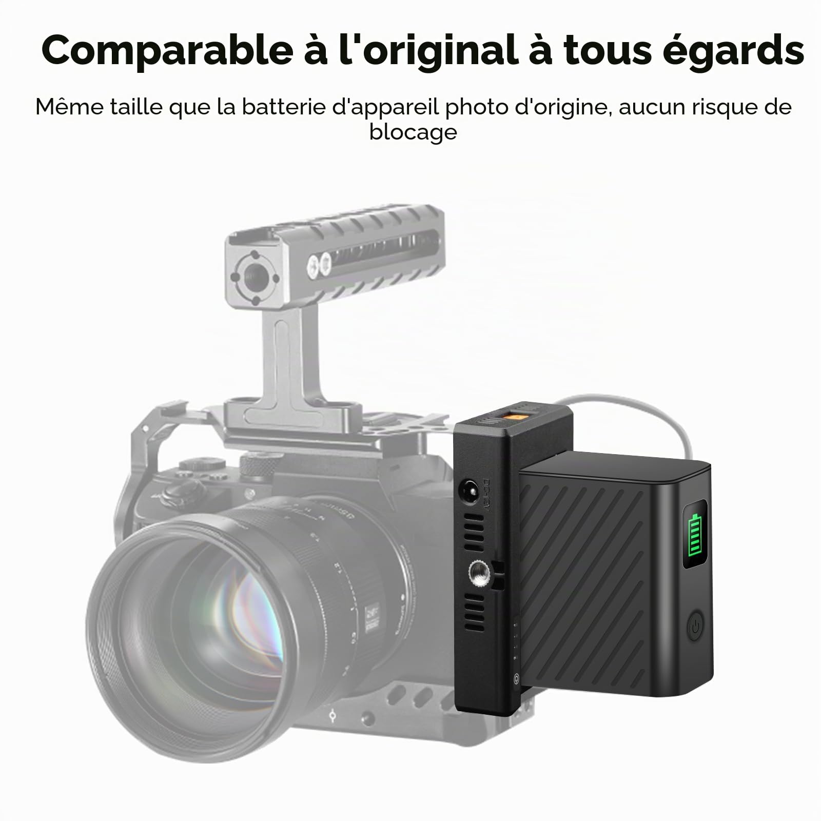 NP-F970 Batterie Rechargeable 9600mAh Compatible avec Sony NP-F970 / NP-F960 / NP-F750 / NP-F550 / NP-F930, Sony DCR-VX2100, PD150, PD170, FDR-AX1, HDR-AX2000, FX1, FX1000 (2Pcs)