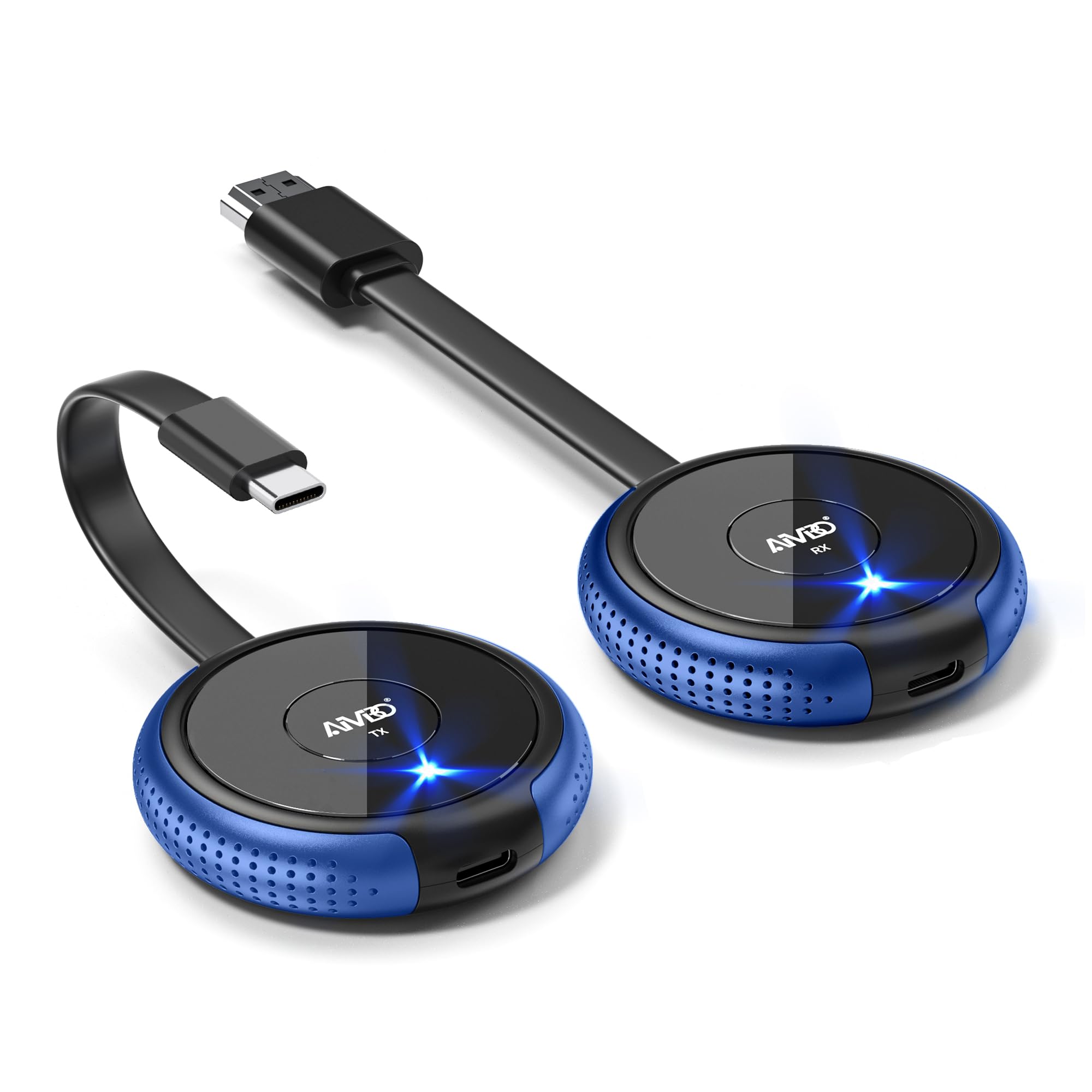 AIMIBO HDMI sans Fil USB C, kit d'extension sans Fil HDMI 5G for Ordinateur Portable, téléphone, Tablette, Appareil Photo, PC vers HDTV, projecteur, Moniteur, Plug and Play, 165FT/50M
