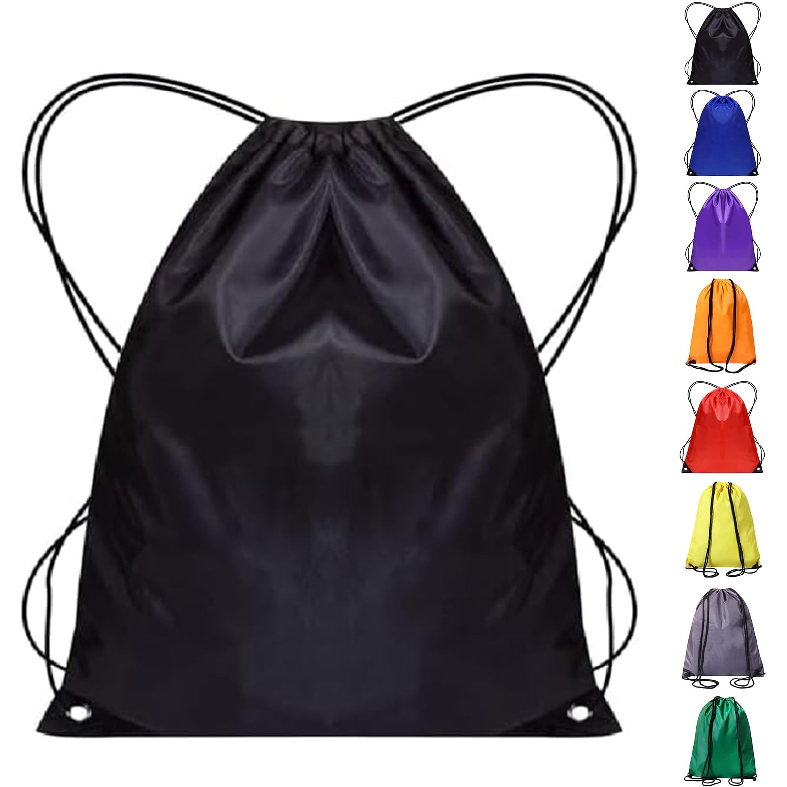 Sacs de sport avec cordon de serrage Lot de 2 en polyéthylène pour homme femme voyage plage