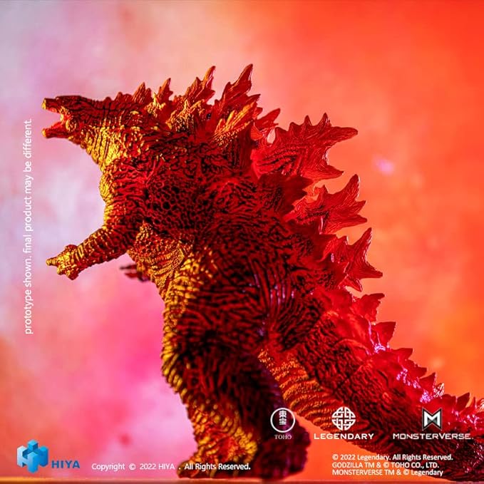 Godzilla Rey de los Monstruos Burning Godzilla Figura Acción miniatura 7