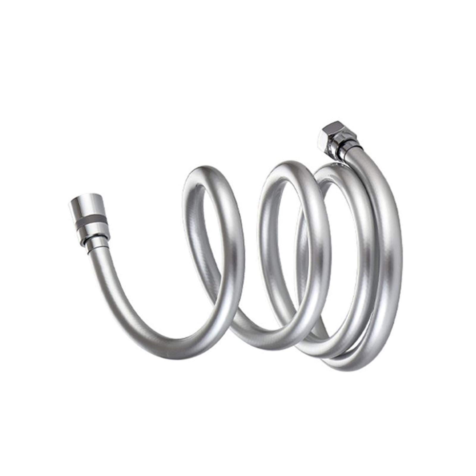 QUNINE Brauseschlauch, 1,5 m, 2 m, 3 m, PVC, Hochdruck-Verdickung, glatter Brauseschlauch für Badewanne, Handbrause, Flexibler Brauseschlauch (2 m) (2 m) (2 m)