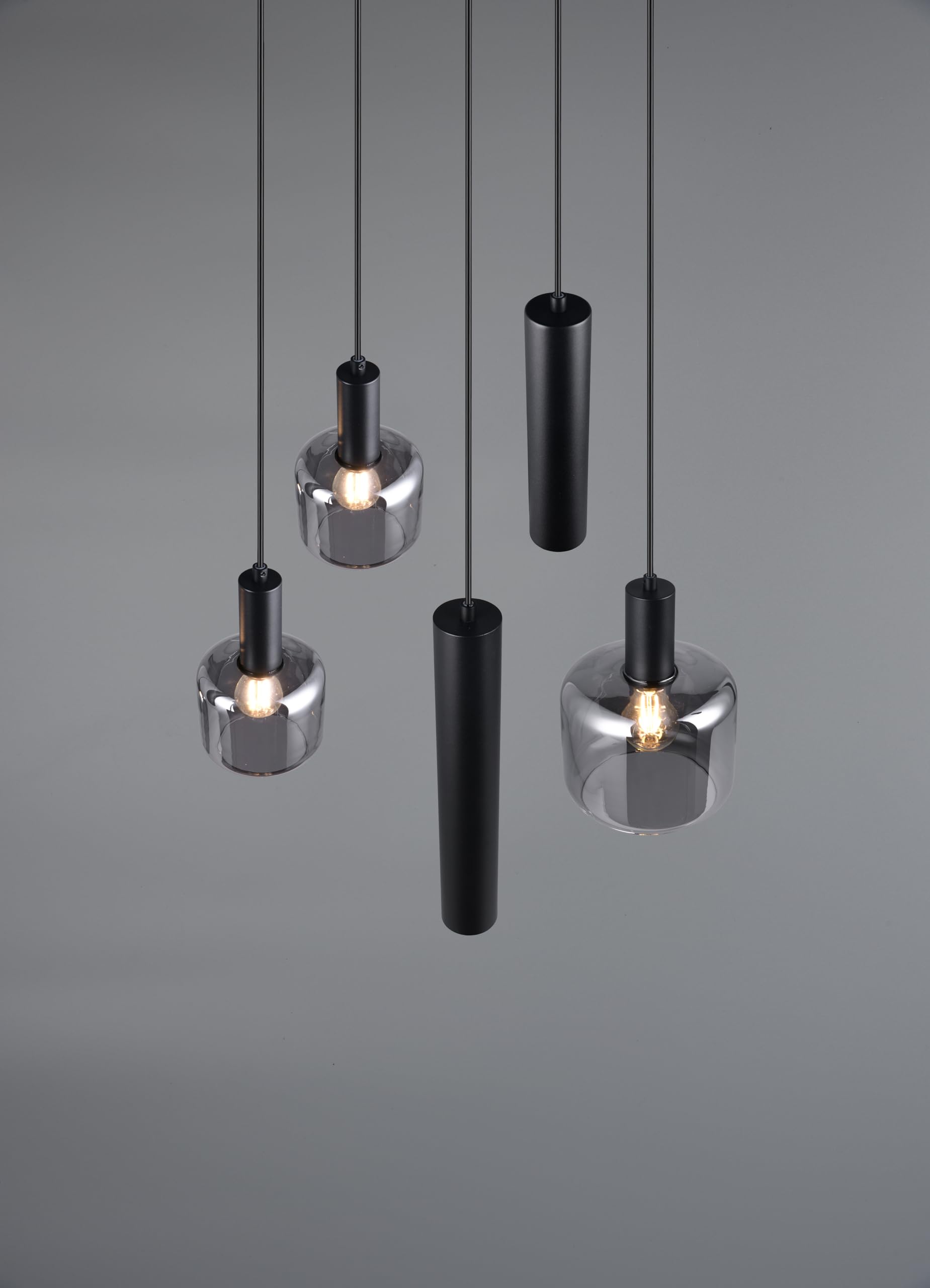 TRIO LIGHTING FOR YOU Sospensione Trio Lighting Mataro 1xe27 2xe14 2xgu10 Opaco - 364130532, Nero