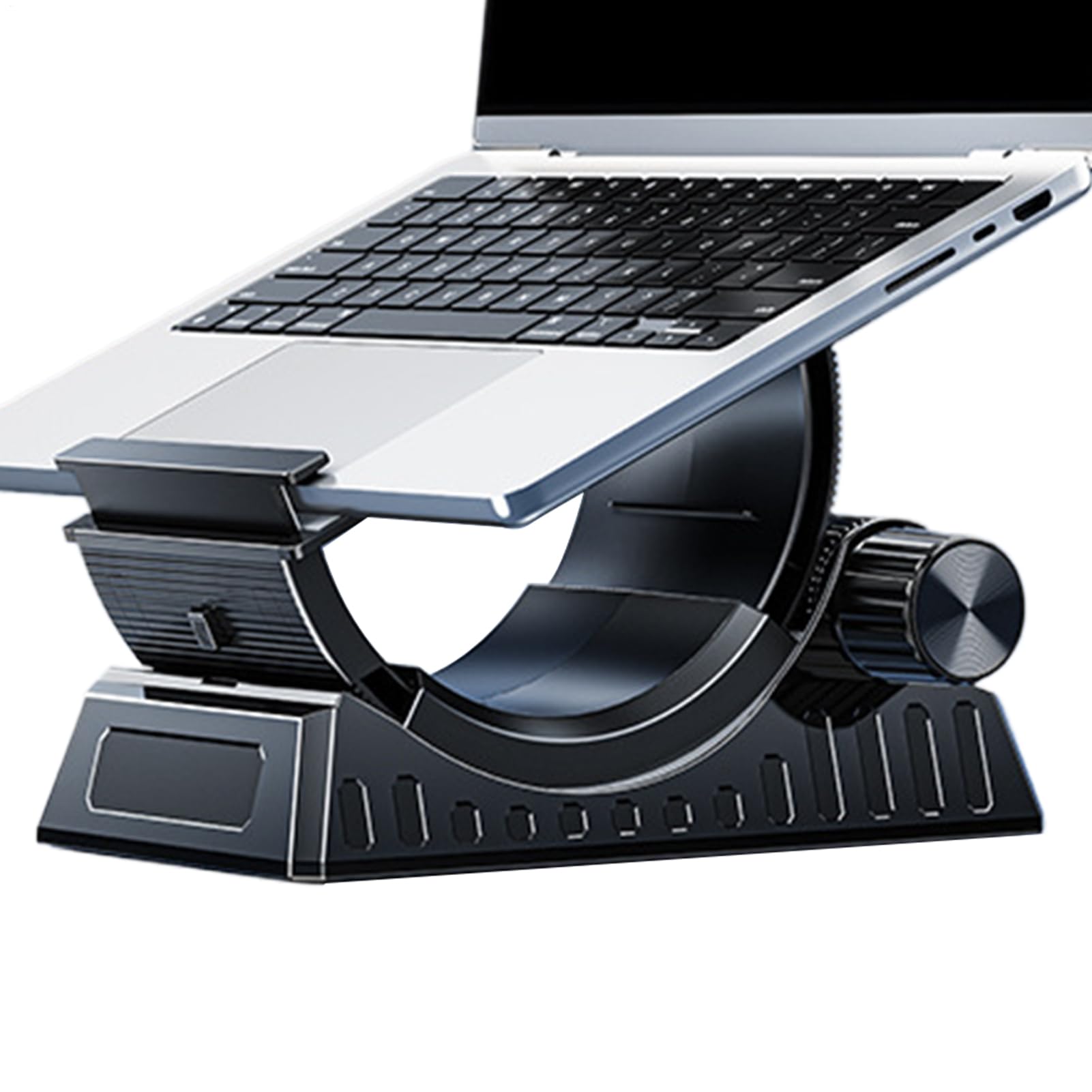 Supporto per computer portatile da scrivania, supporto a C regolabile e
