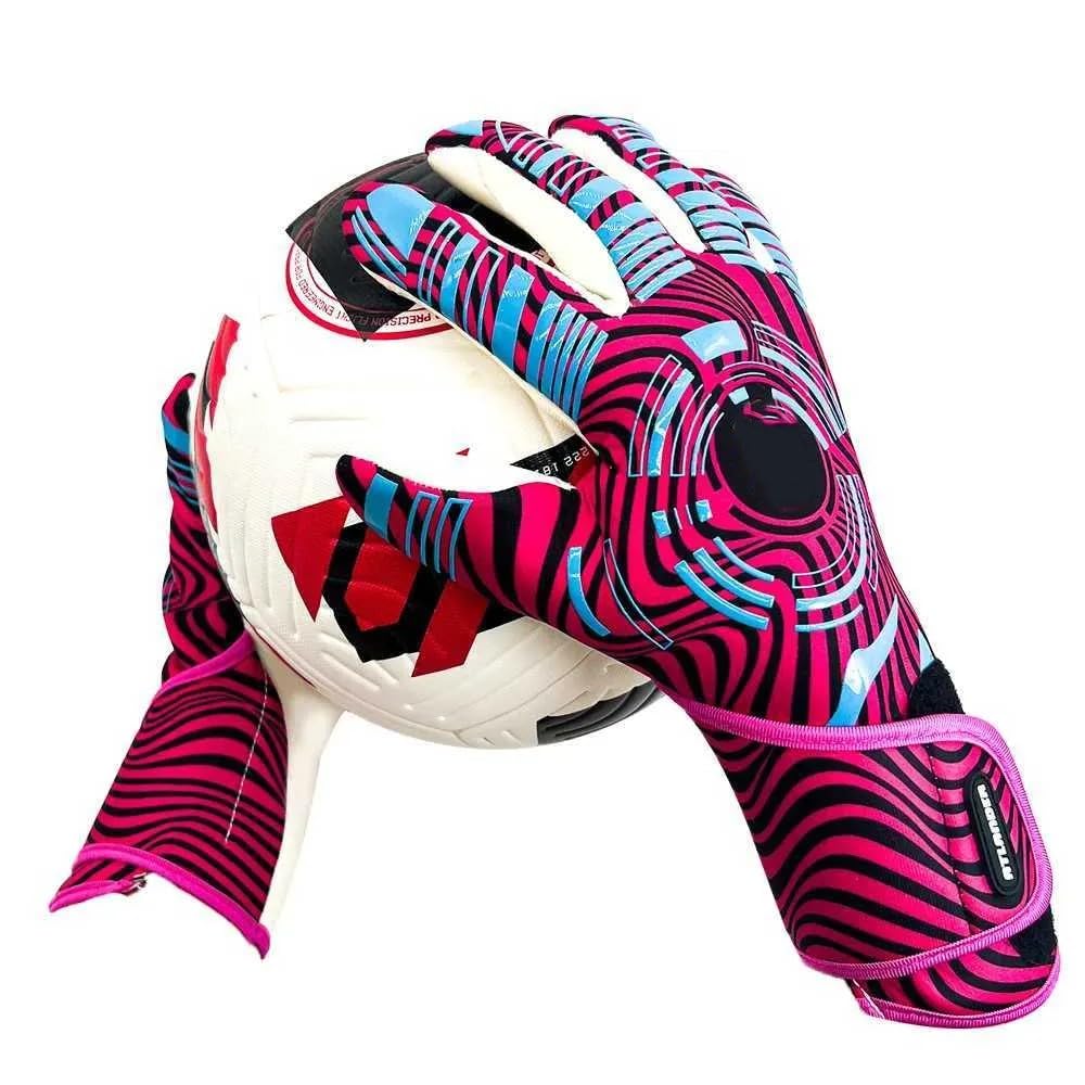 RedOak Professional Thick Latex Protection Anti Slip Football Goalkeeper Gloves - Pink -Size 9-image-13