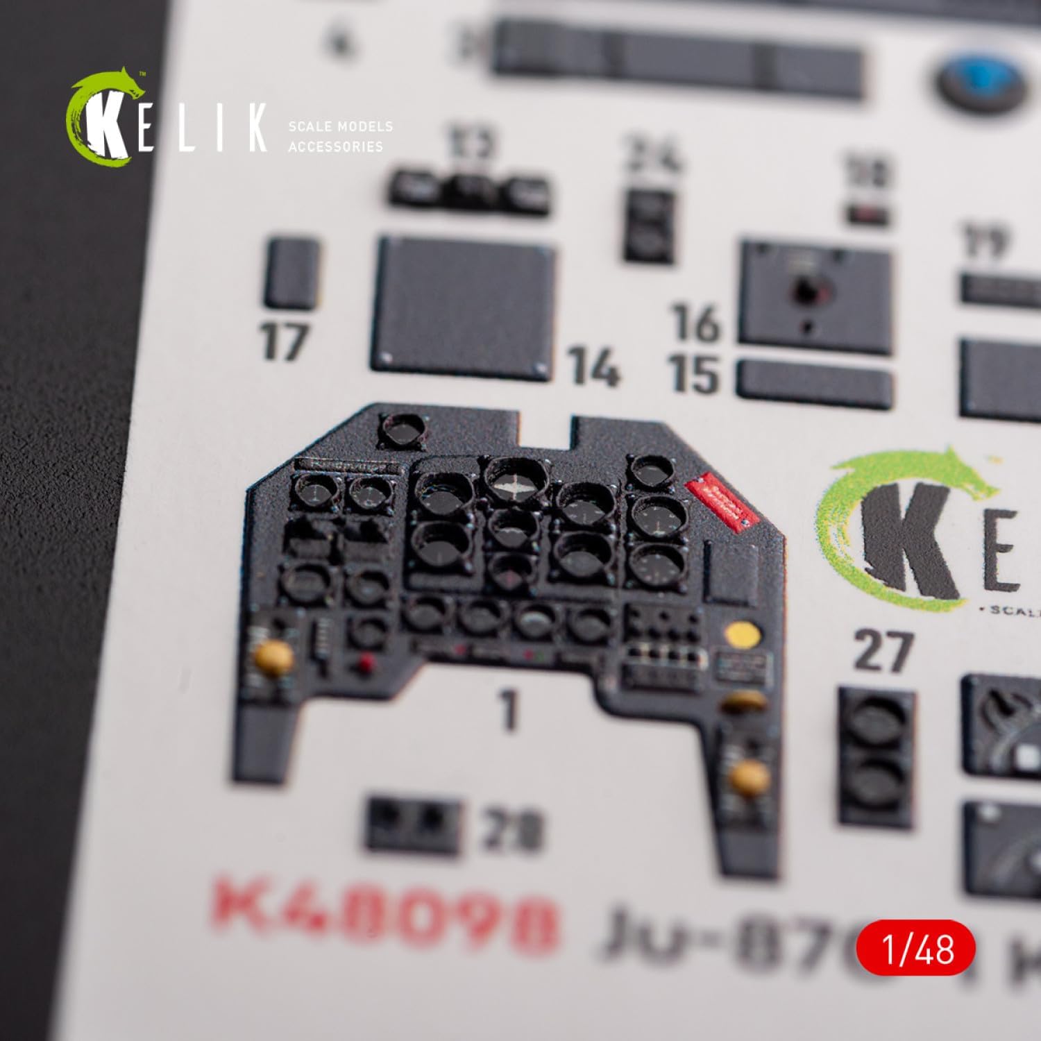 Kelik K48098 1/48 3D Decal for Ju-87G-1 Kanonenvogel Interior for Italeri