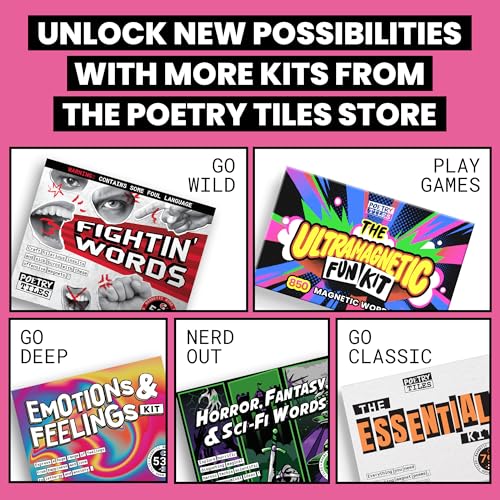 Poetry Tiles – Set de Imanes Decorativos Sassy Words miniatura 6