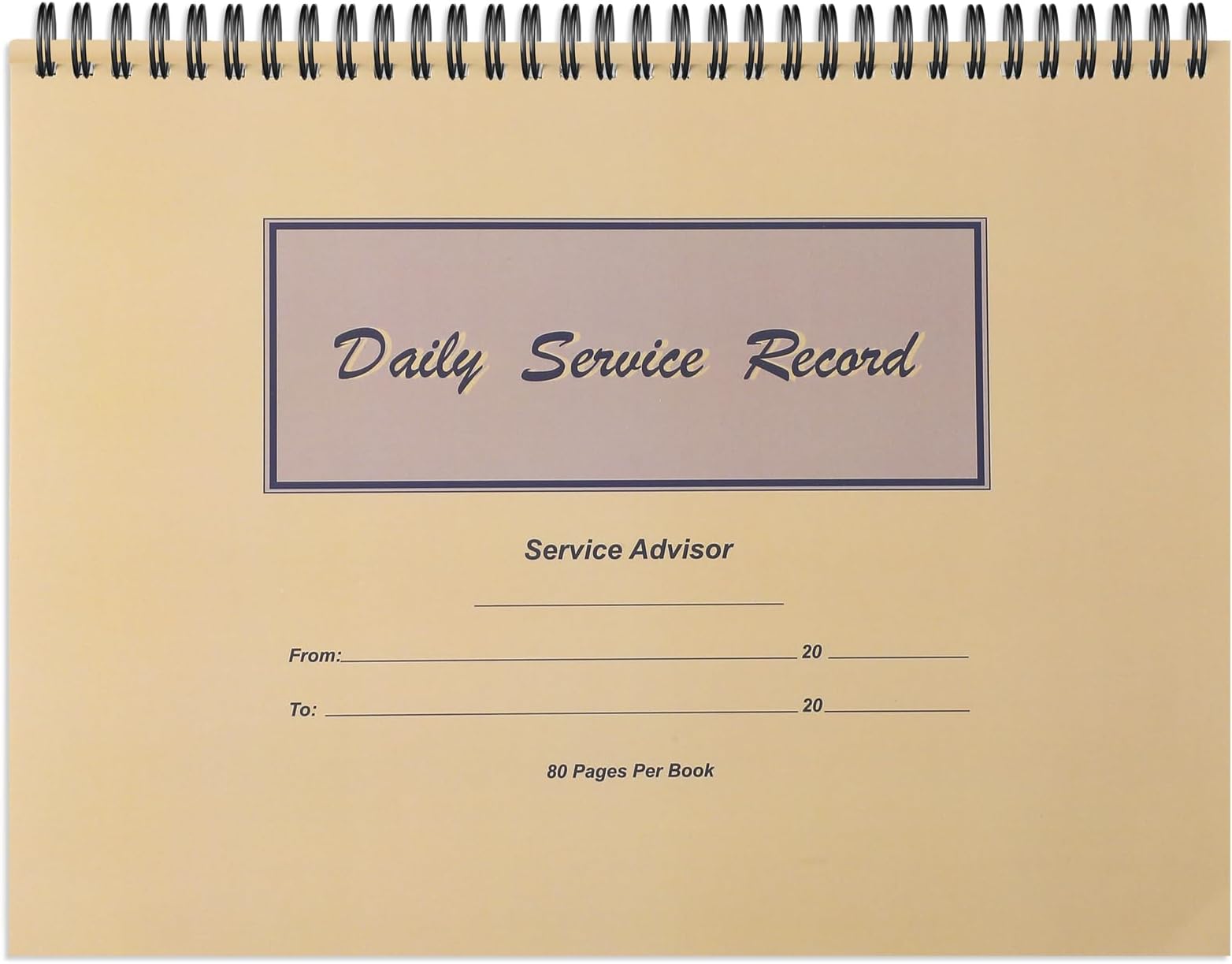 1 Pcs Daily Service Record Book 8.5 x 11 Inch Activity Log Book Notepads 80 Pages Daily Planner to Do List for Tracking Appointments Authorizing Additional Repairs Work Boosting Productivity