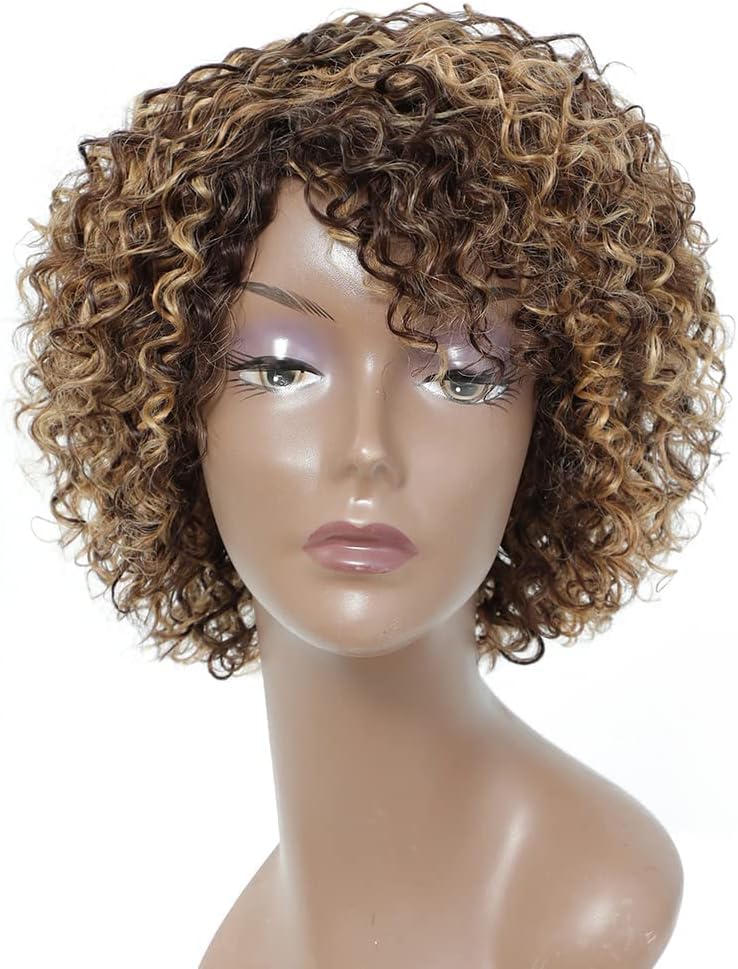 Morichy Short Curly Wigs for Women Human Hair Curly Real Hair Wigs