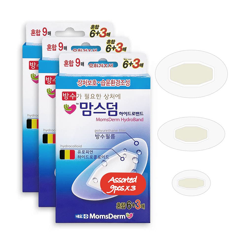 Buy MomsDerm Waterproof Hydrocolloid Adhesive Bandages (Assorted, 27Ct