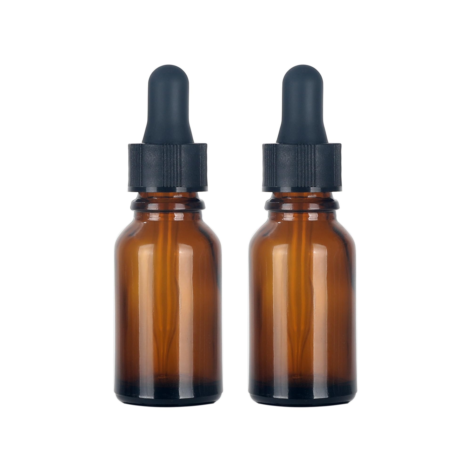Magic Season Essential Oil Bottles - Amber / 15 ml with Droppers / 2 Pcs