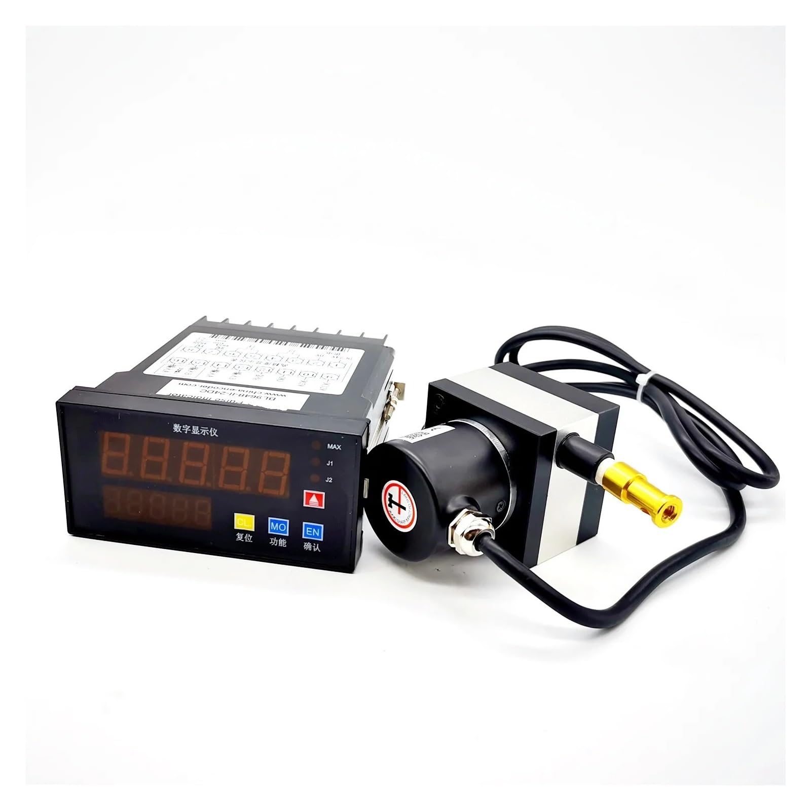 lineare wegsensoren CESI-S1000P Zugseilsensor, 1000 mm Reichweite, mit BL9648-II 5-stelligem Anzeigepositions-Geschwindigkeitsinstrument (Size : 24VDC, Color : CESI-S1000P Sensor)