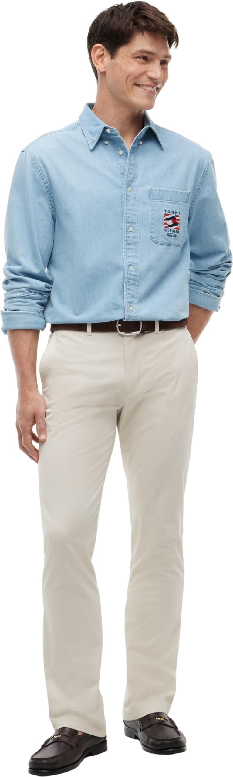 Tommy Hilfiger Pantalón Chino Hombre Core Denton Essential Twill Straight Fit