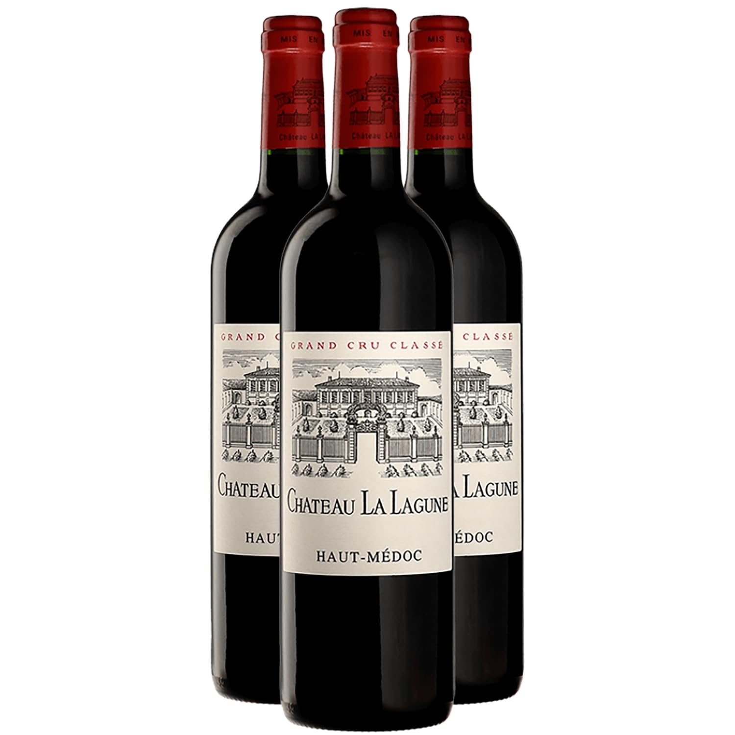 Château La Lagune Haut-Médoc Grand Cru Classé - Rouge 2015 - Vin Rouge de Bordeaux (3x75cl)