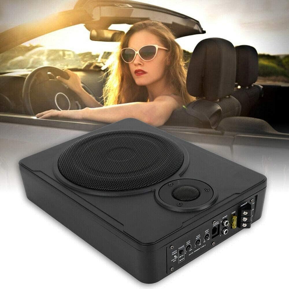 8-Inch Car Subwoofer with 600W Power, High-Performance Sound, Durable Stainless Steel Body, and Efficient Heat Dissipation - Compact, Powerful Bass for Car Audio Systems,Easy Under-Seat Installation