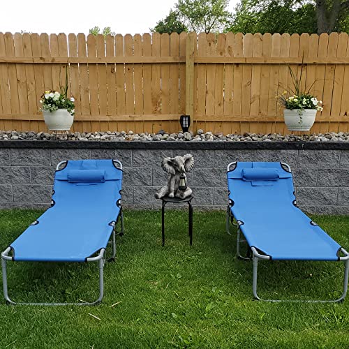 Goplus Tanning Chair, Folding Adjustable Patio Lounge Chair With Face Hole, Removable Pillow, 331Lbs, Carry Strap, Outdoor Sunbathing Chair, Lightweight Portable Beach Lounge Chair For Pool Lawn Adult #TOP4