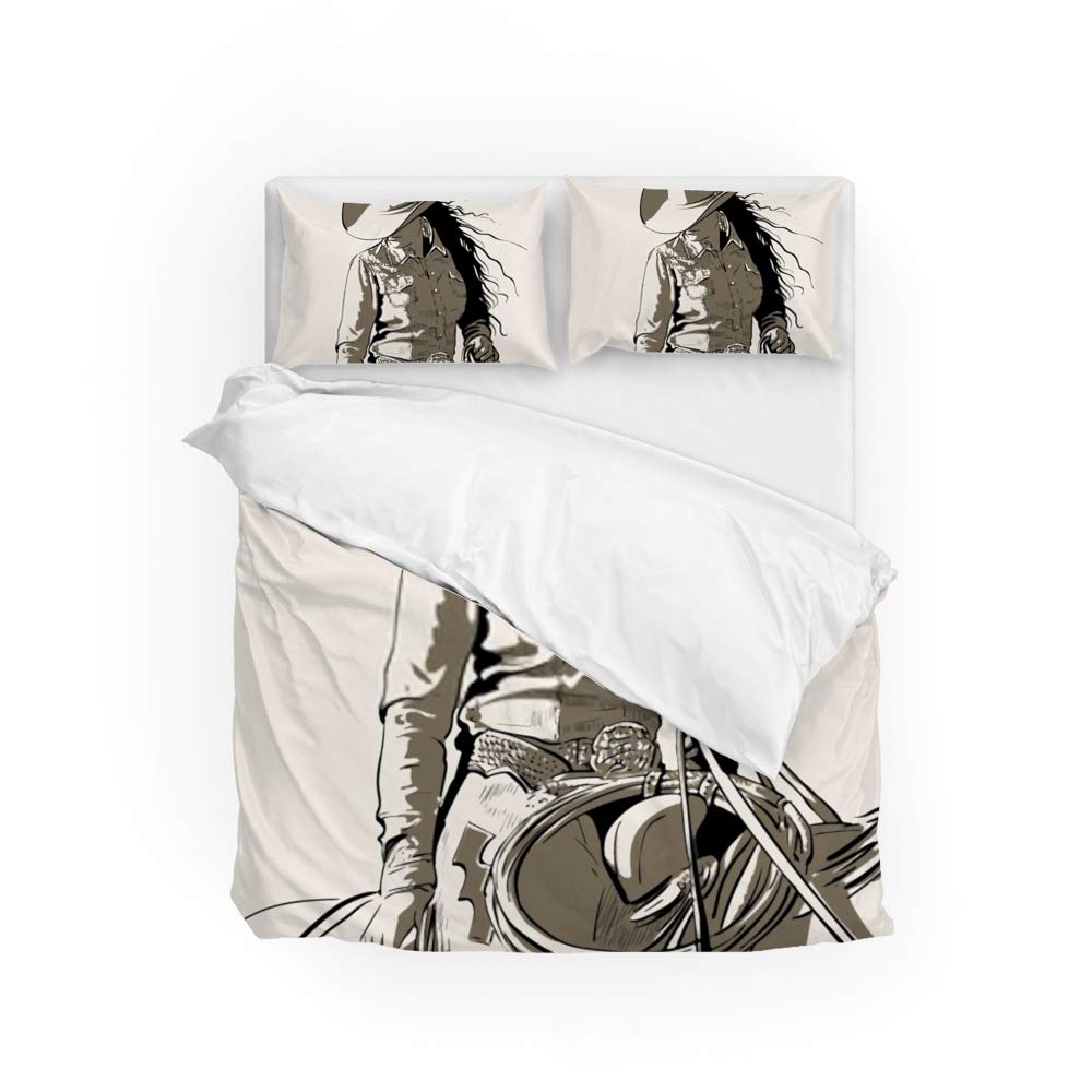 Housse de couette et taies d'oreiller pour chambre et hôtel format Long Twin