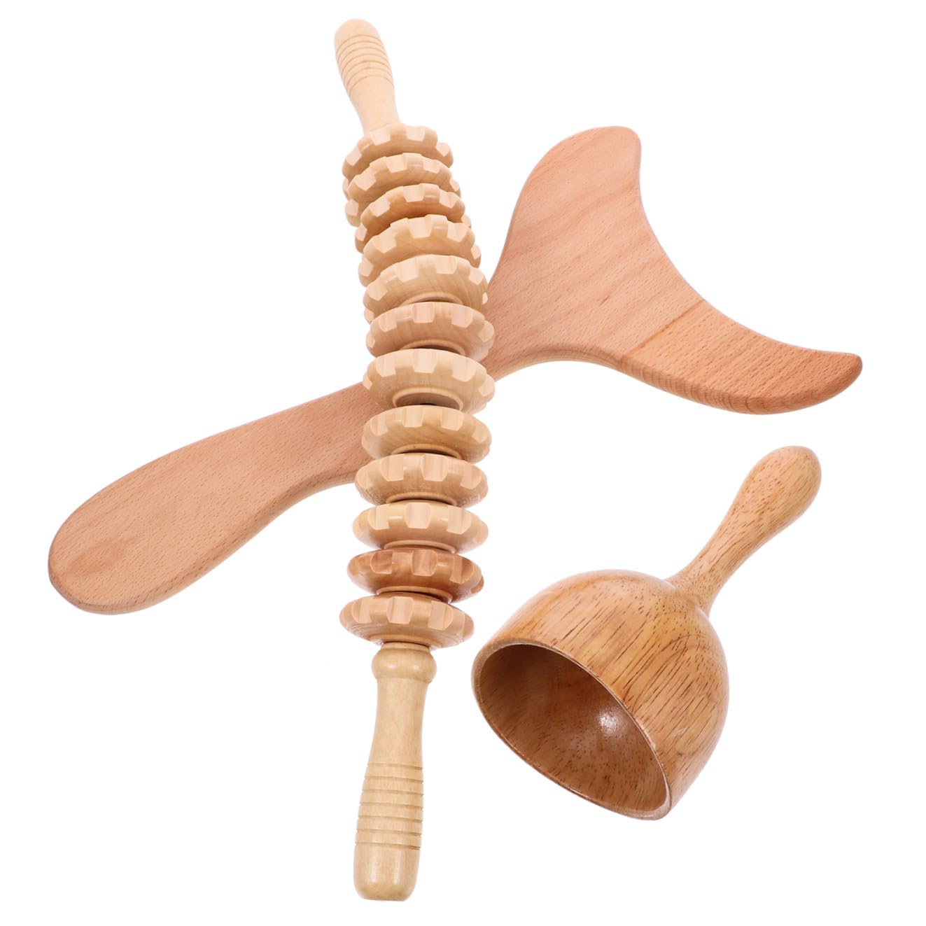 Massaggiatore in Legno Portatile per Tutto Corpo Design Speciale, Leggero, per Rilassare i Muscoli e Scolpire Gambe e Glutei a Casa