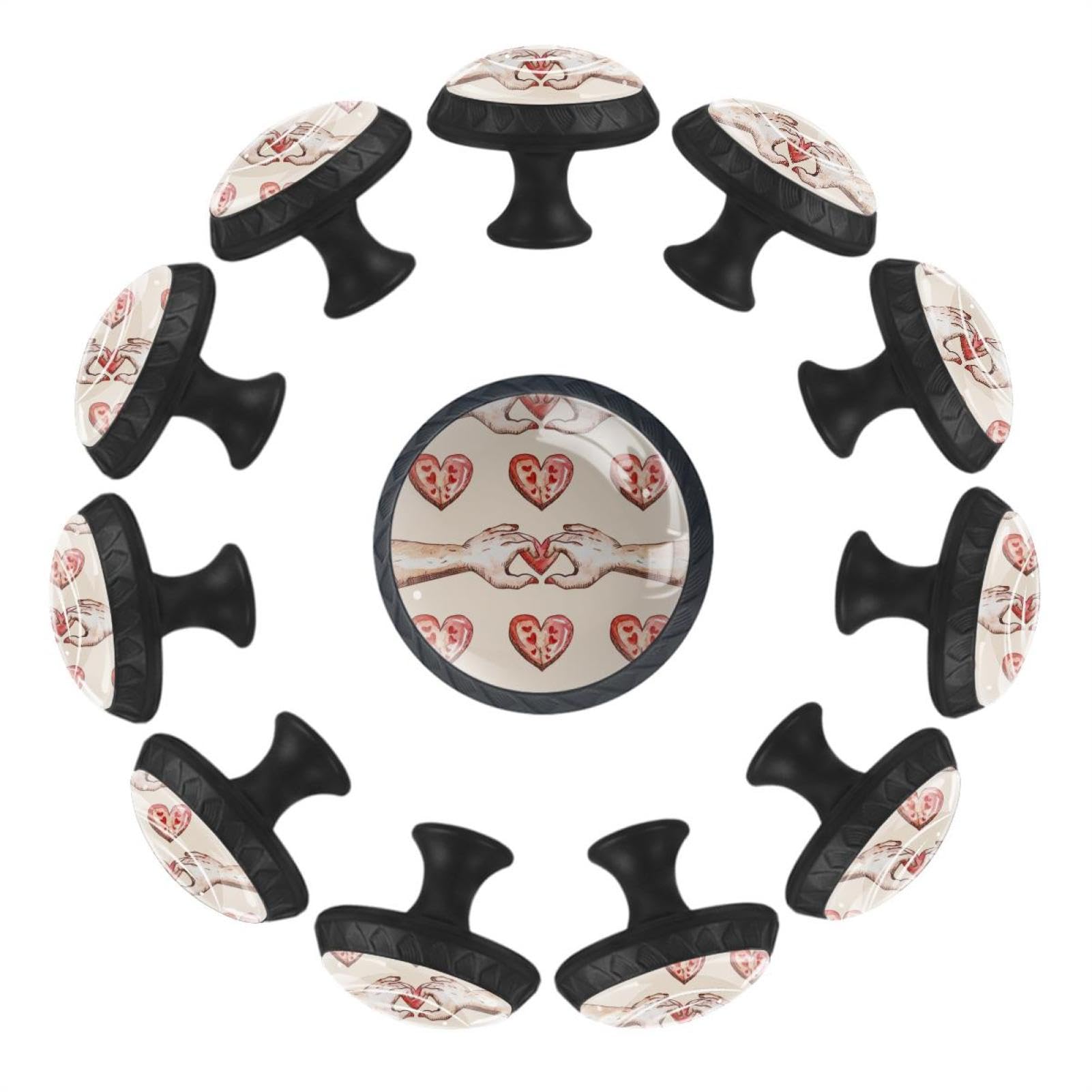 Boutons de tiroir en cristal transparent au design pur pour armoire