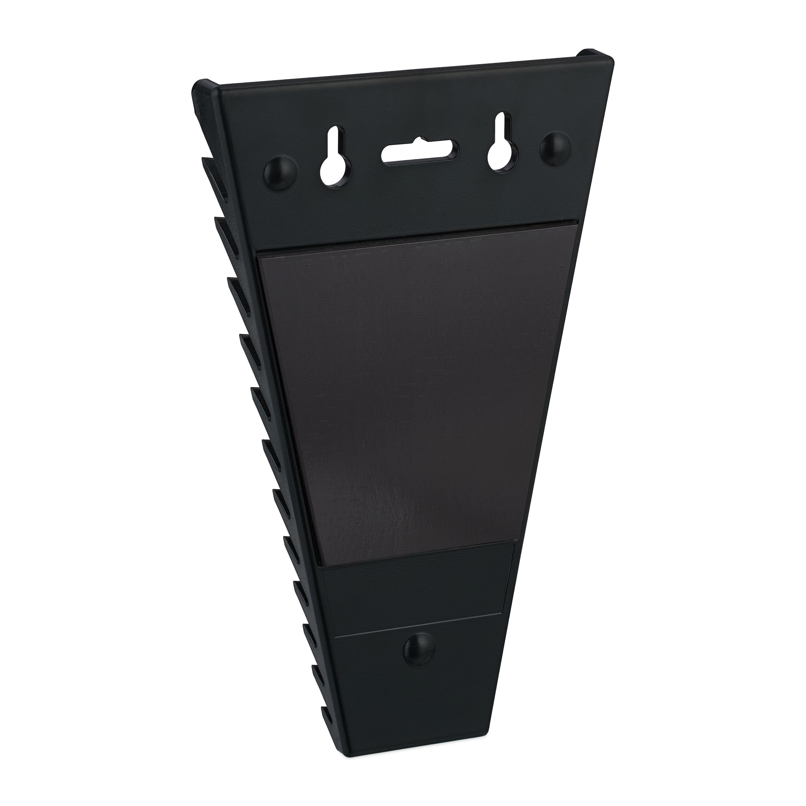 Relaxdays Porta Chiavi Inglesi Magnetico da Parete, Set da 2, 12 Supporti per Attrezzi e Cacciaviti da 6-24 mm, Nero
