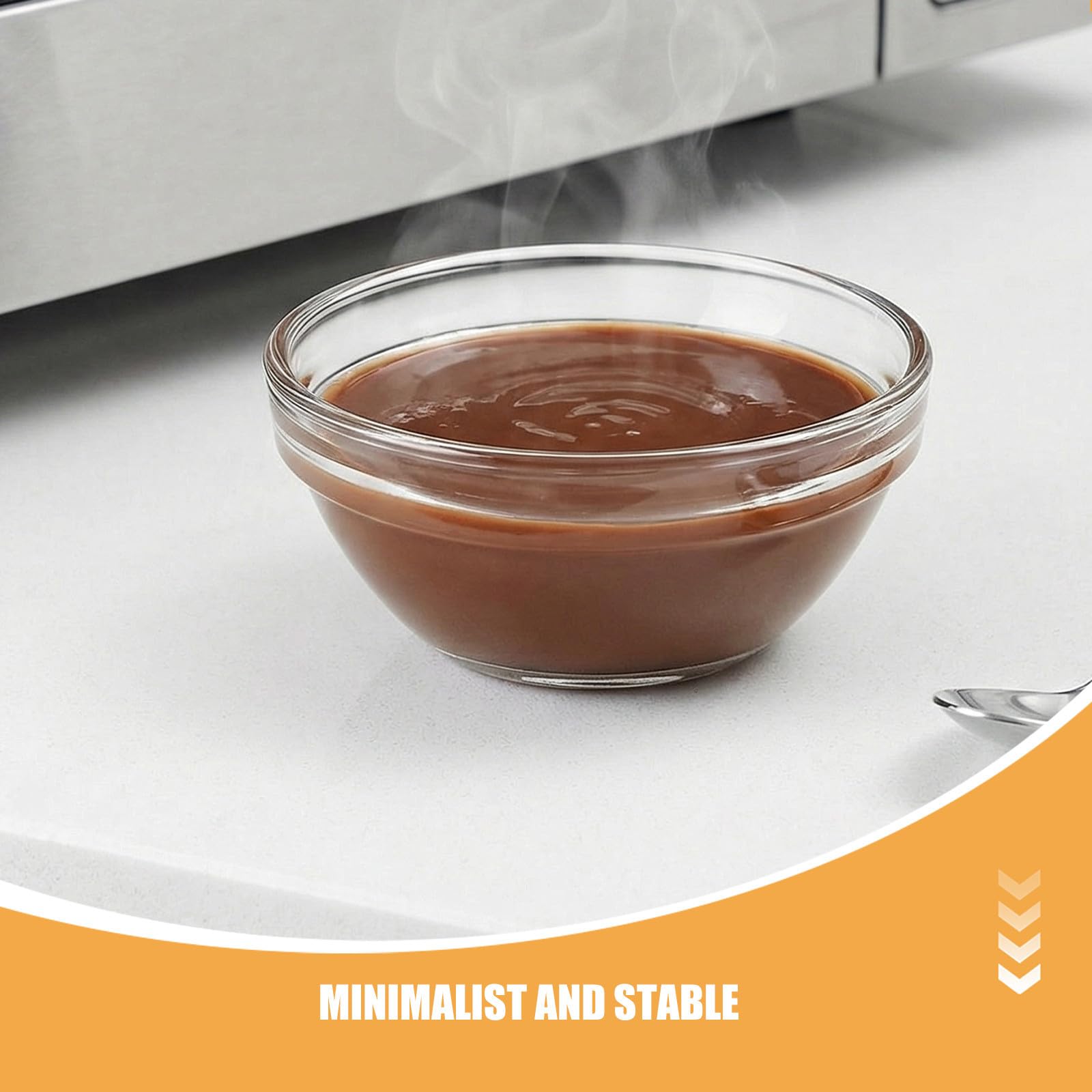Uonlytech Ideales para Preparar y Servir para Postres Set de 24 de Vidrio Cuencos Redondos Aptos para Microondas y Congelador Cocina Estilo Minimalista y Elegante