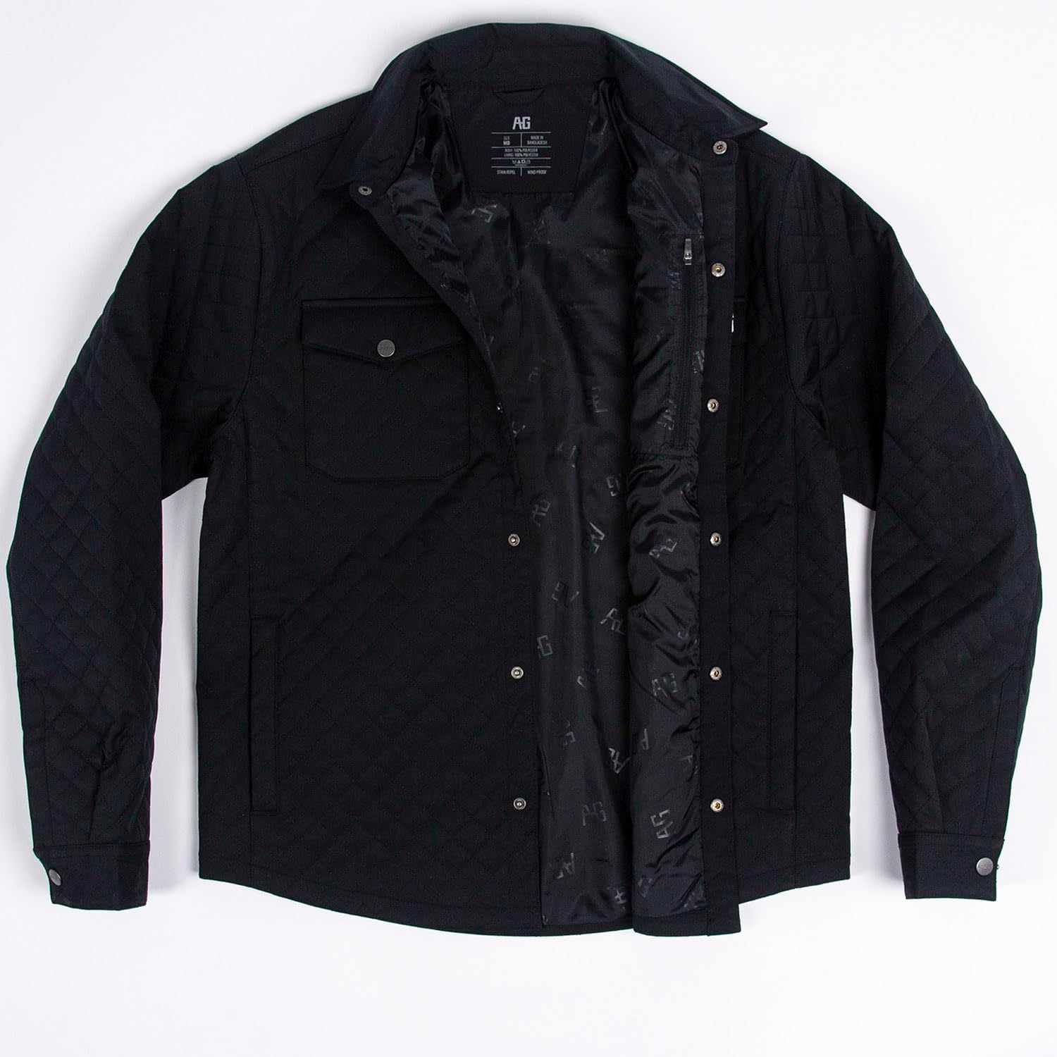 AG-GEAR Men's Silo Jacket, Wind Resistant Fabric, Performance Work Jacket, Snap Front, Quilted Exterior, Chest Snap Pockets - Image 4