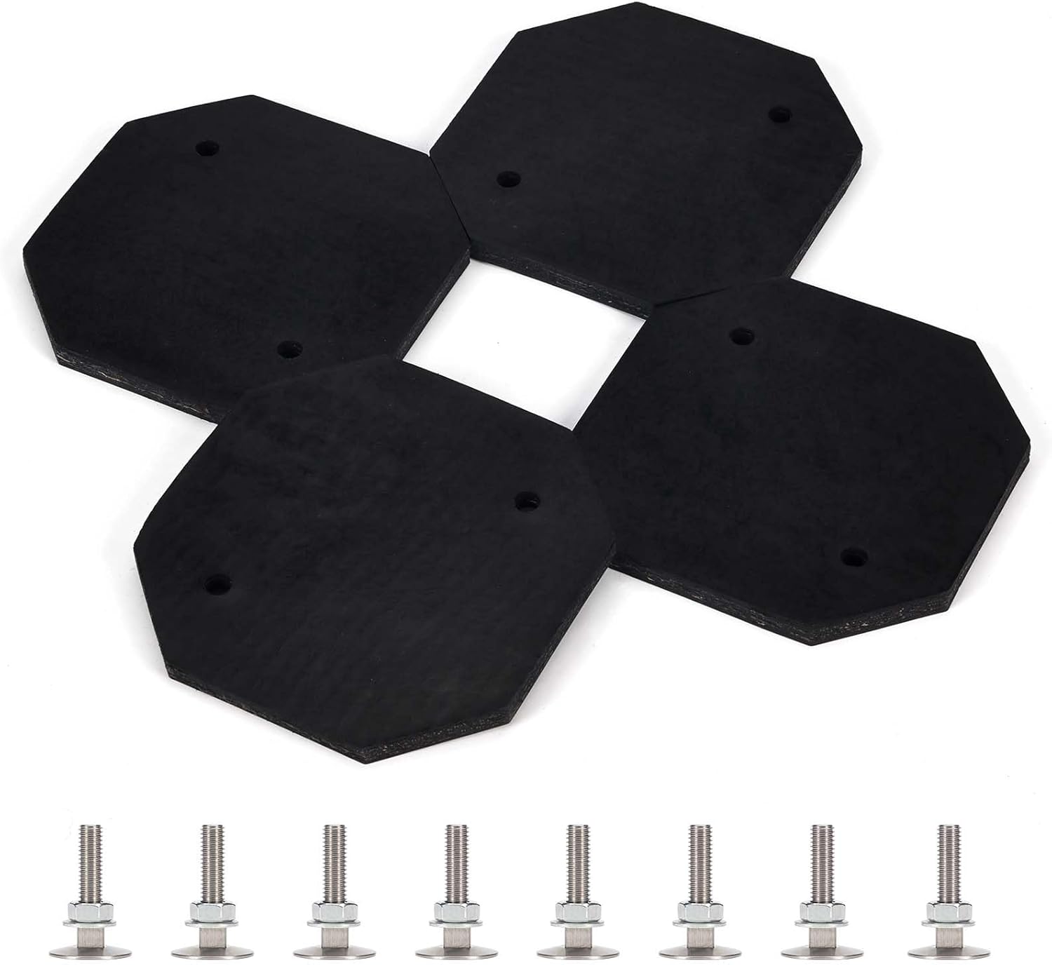 2 Post Car Lift Pads, Ultra Heavy Duty Automotive Lift Rubber Pads 5''x5'', Compatible with Forward, Gemini, Eagle, Worth, American, Grand, Tuxedo TP11KACD (Set of 4)